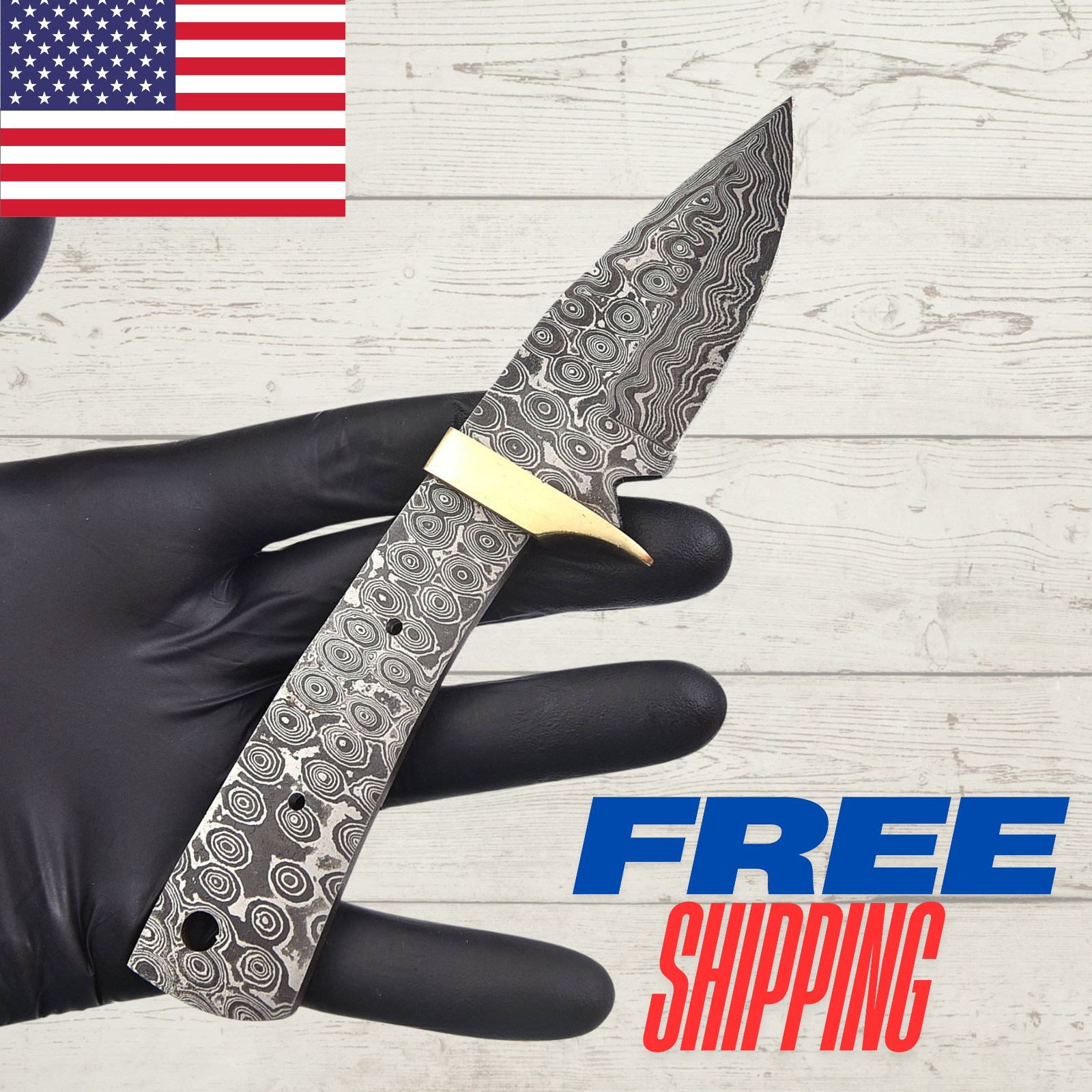 Lot Of 5 Handmade Damascus Steel Hunting Knifemaking Skinner Blank Blade Knives