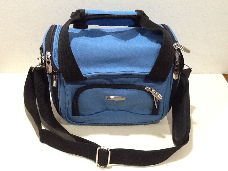 Toiletry Organizer Everything Bag Palm Beach Blue Travel 10x6x 8" Shoulder Strap