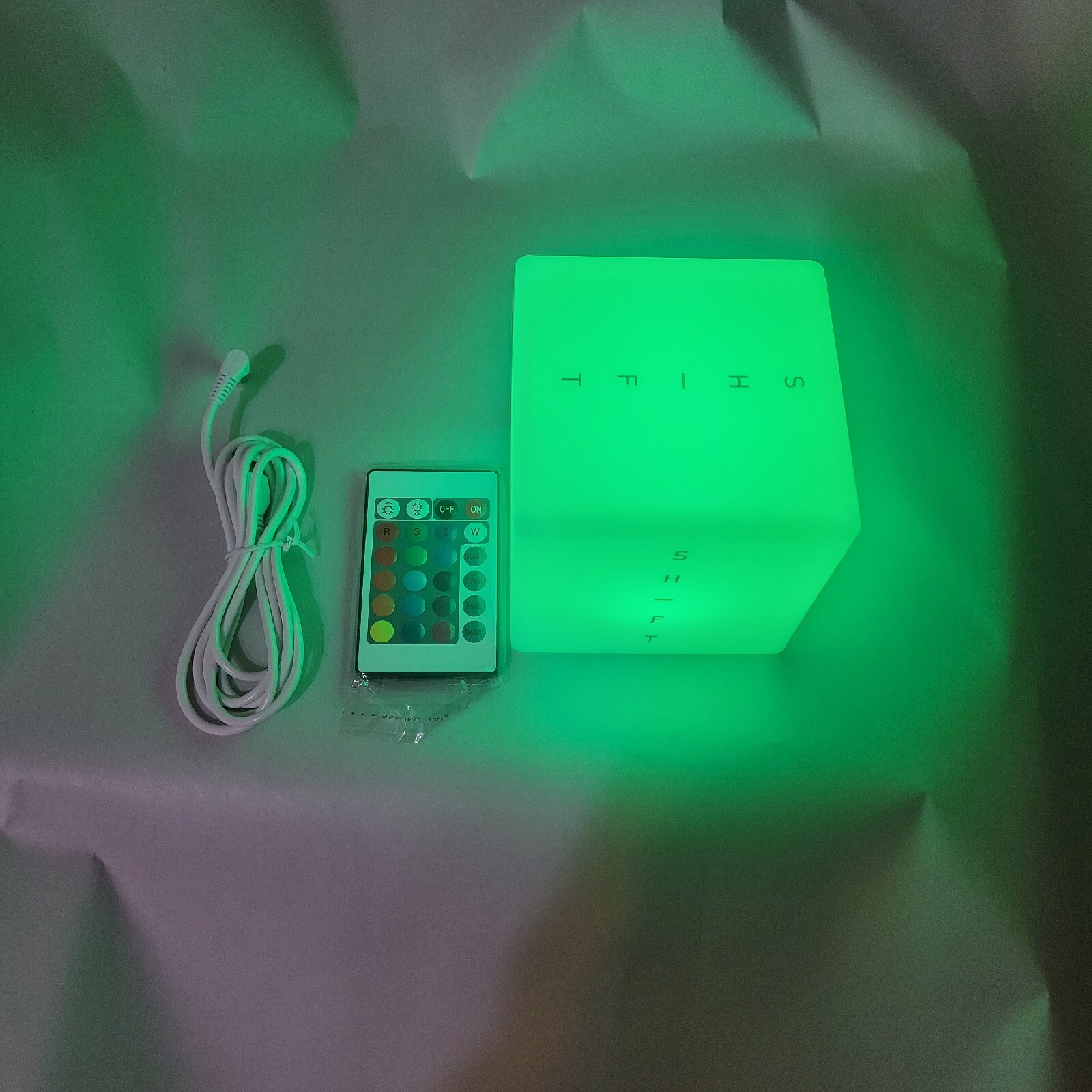 4X4 LED Color-Changing Light Up Cube Decoration with remote