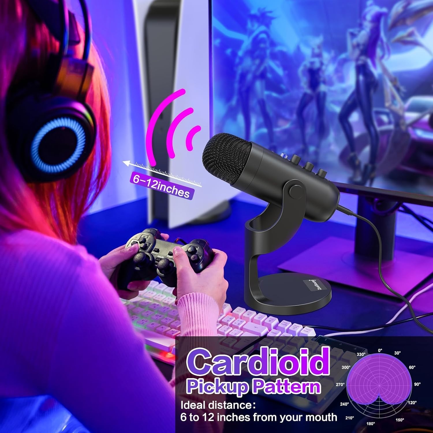 K66 Podcast Microphone: Studio-Quality Audio & Versatile Compatibility