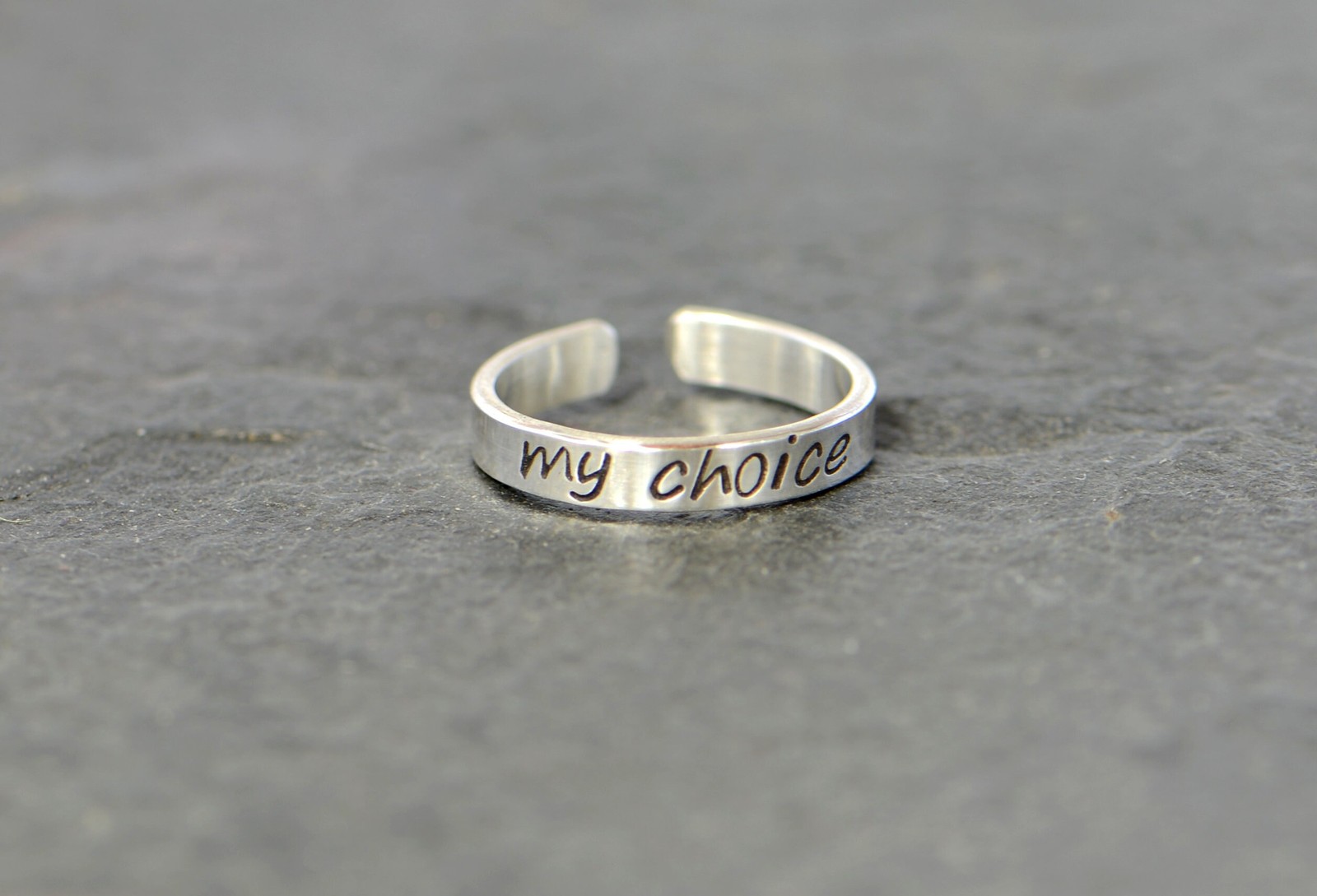 My choice dainty sterling silver toe ring - midi ring - pinky ring