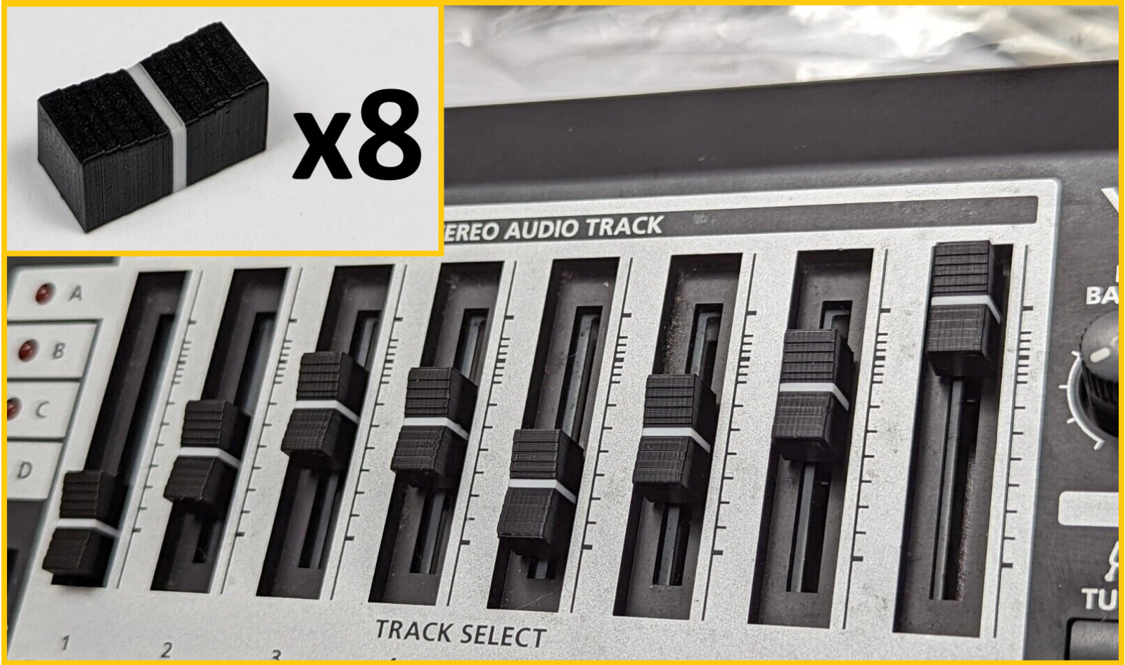 8x Volume Slider Fader Knob for Roland JV 1000 30 35 50 80, Free ship from USA!