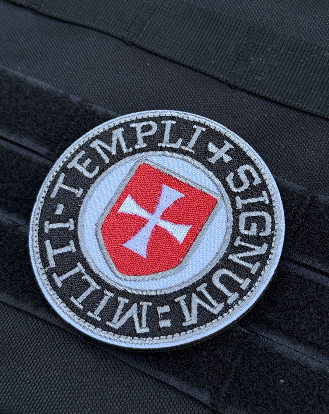 Templar Crusader Knights Templi Signum Militi Tactical Patch Hook loop