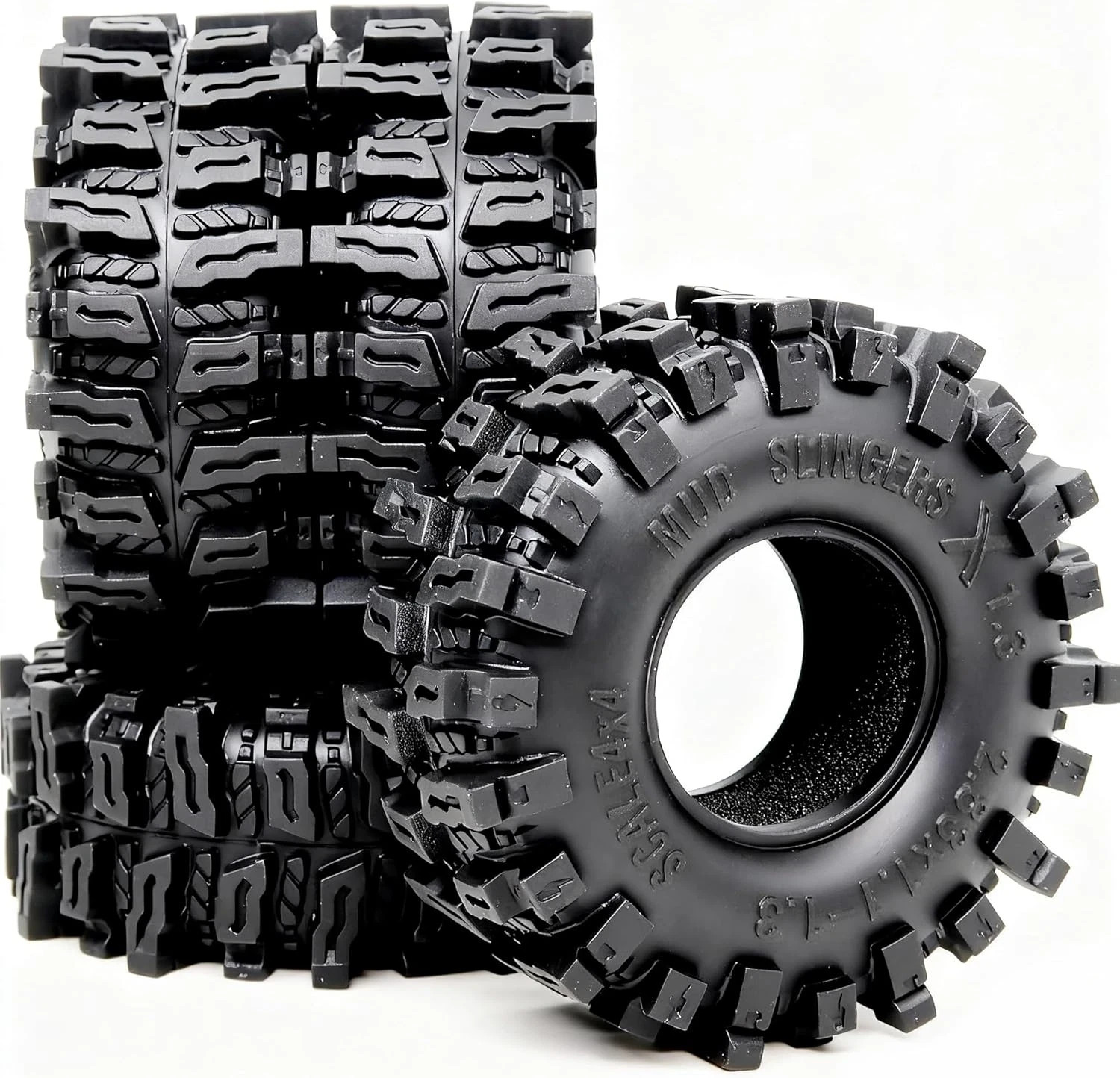 RC 1.3 tires 72mm * 28mm Mud Slingers X Super Soft Sticky Tyres For RC 1/24 1...