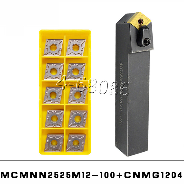 MCMNN2525M12-100 Lathe index turn tool 25mm HOLDER + CNMG120404 carbide insert
