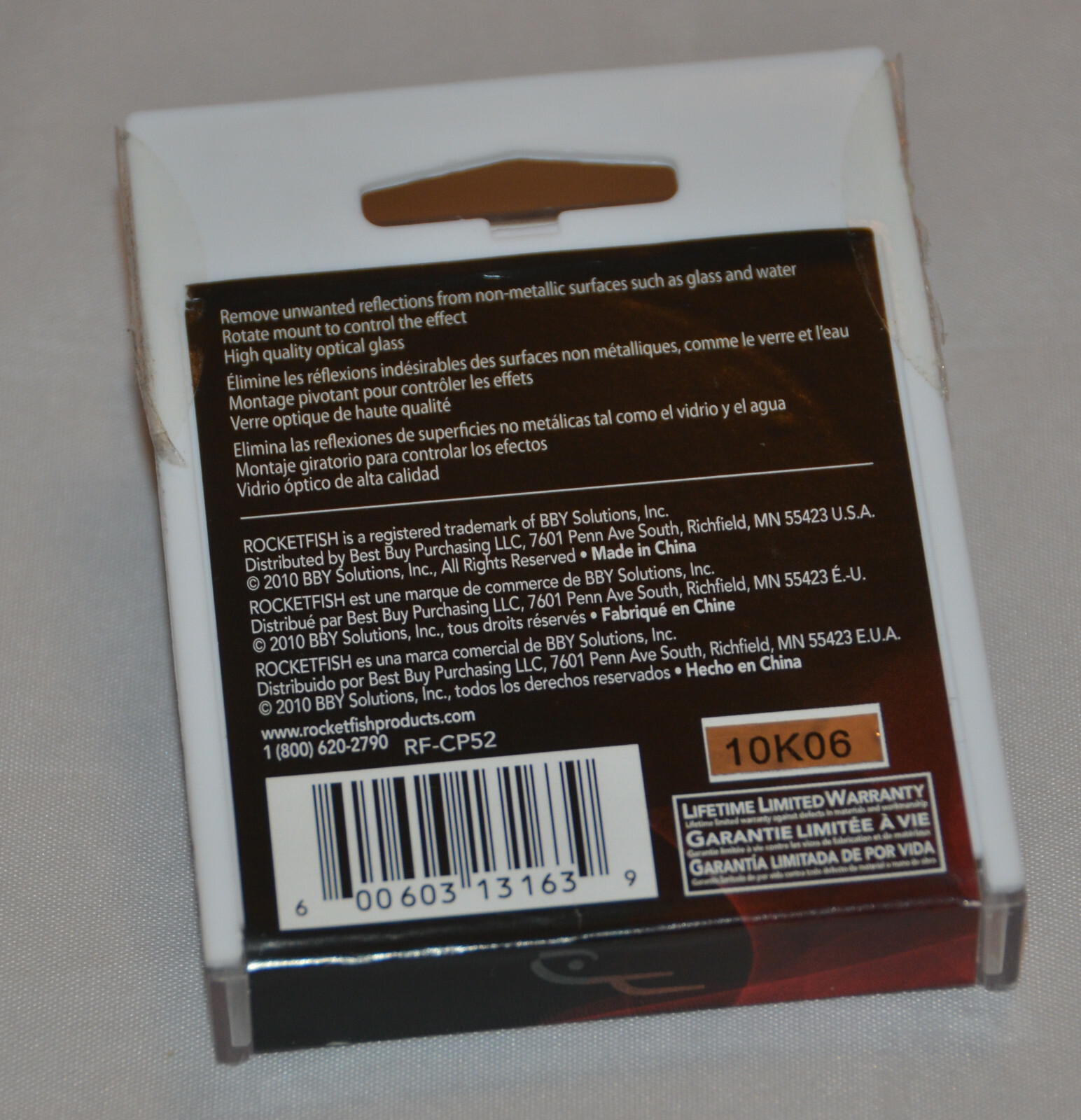 Mint! Rocketfish Circular Polarizer Filter 52MM (Never Used) FAST SHIPPING!!