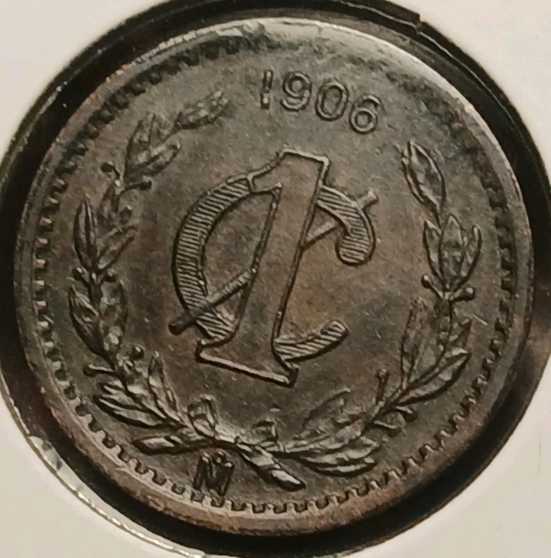 1906-Mo Mexico Centavo AU #2
