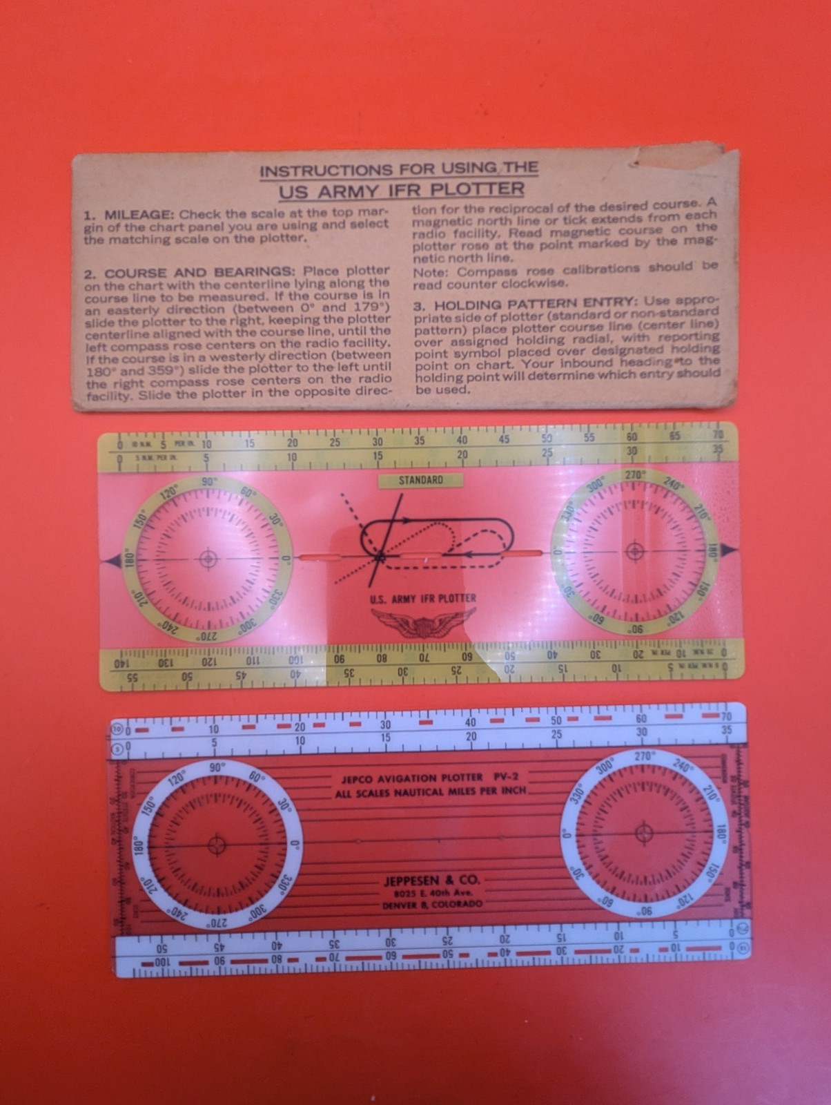 Vintage FELS, Inc. US Army IFR Plotter P/N FAA-211 & JEPCO PV-2