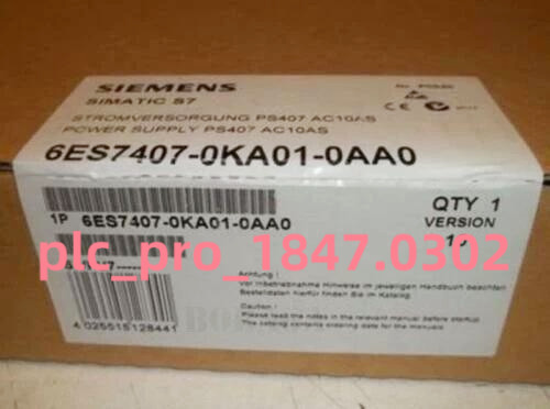6ES7407-0KA01-0AA0 1PCS New SIEMENS 6ES7407-0KA01-0AA0 Power Supply  Fast ship