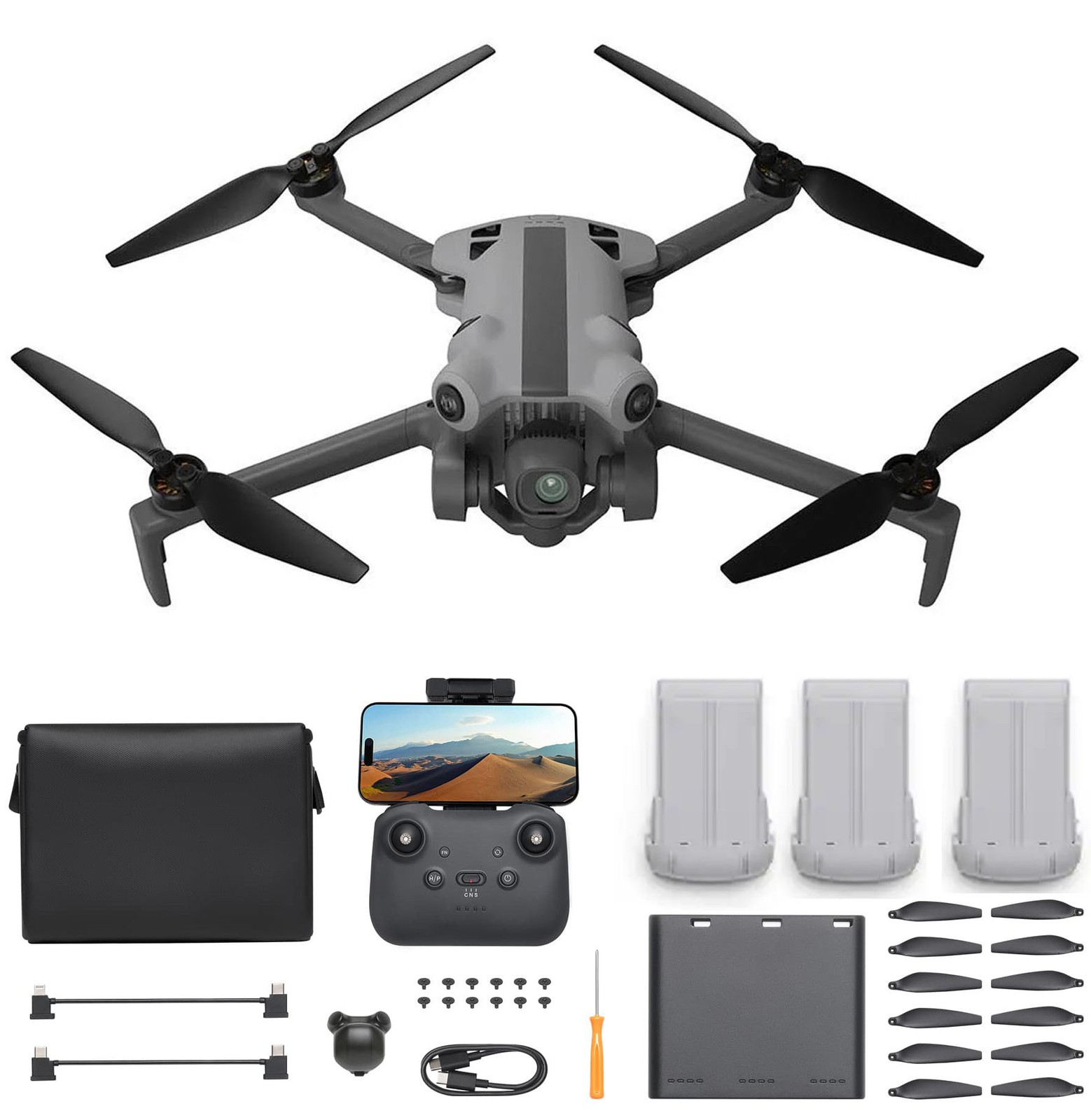 SKYROVER X1 Fly More Combo Drone Camera 4K,3 Batteries,8K Photo,96 Mins Flight