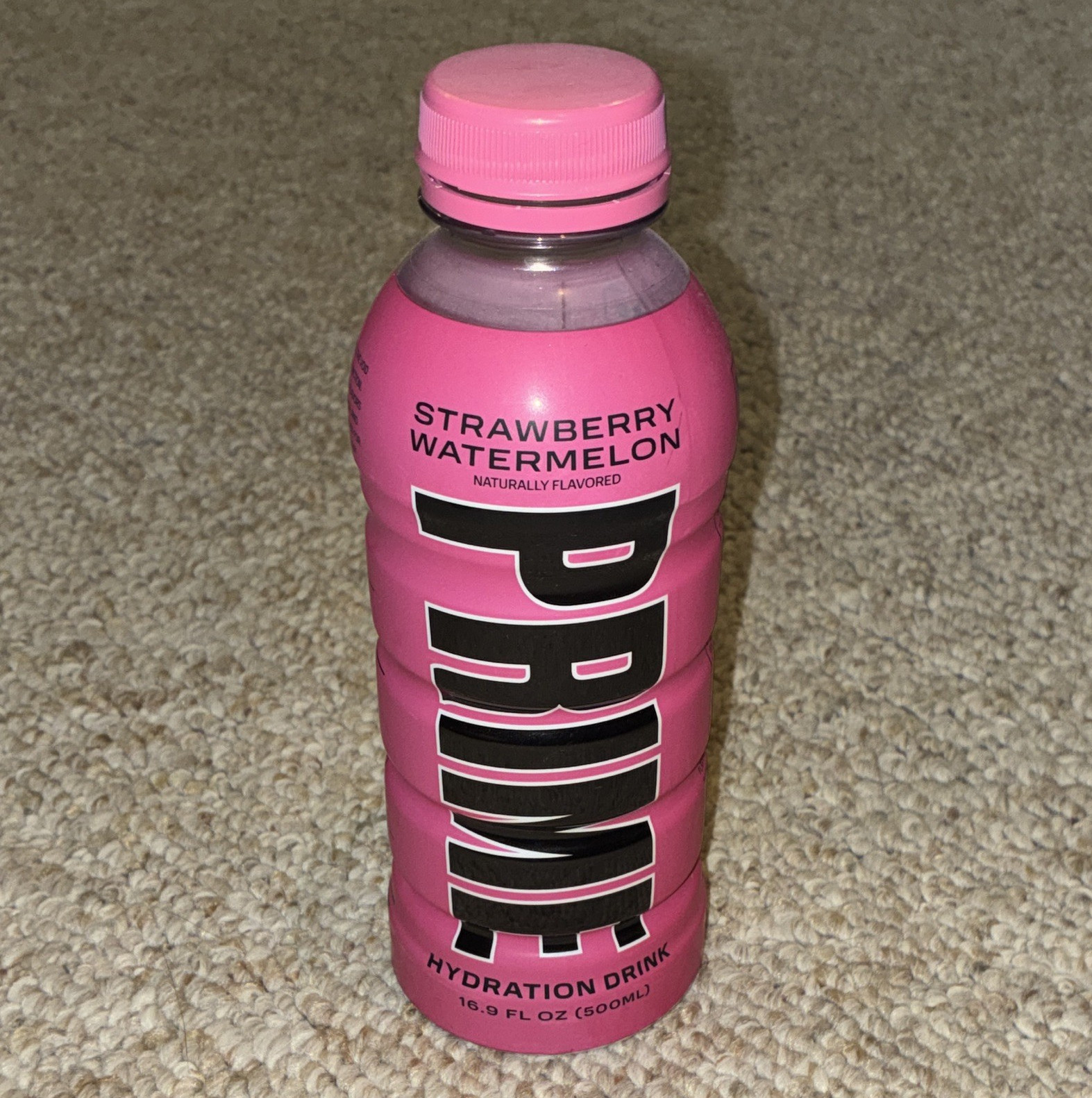 PRIME Hydration Electrolyte Drink Strawberry Watermelon 16.9 fl oz (500 mL)