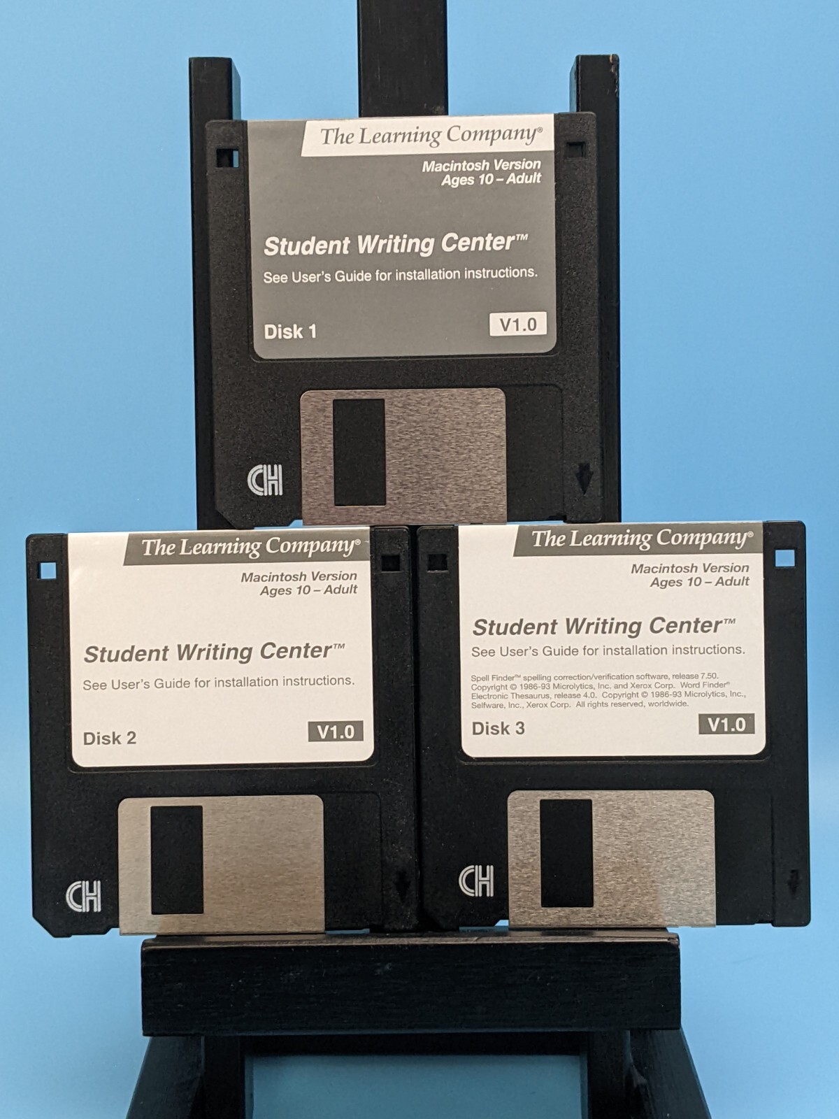 Student Writing Center Version 1.0: 3.5” Disk Software / Vintage Macintosh 1995