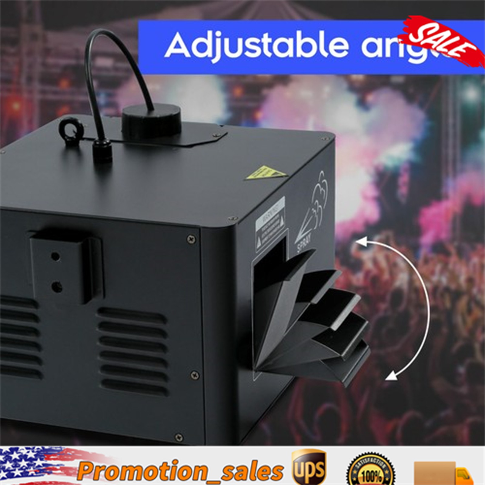 DMX 1500W Low Profile Hazer Haze Smoke Fog Machine Theater DJ Stage Effect & RC
