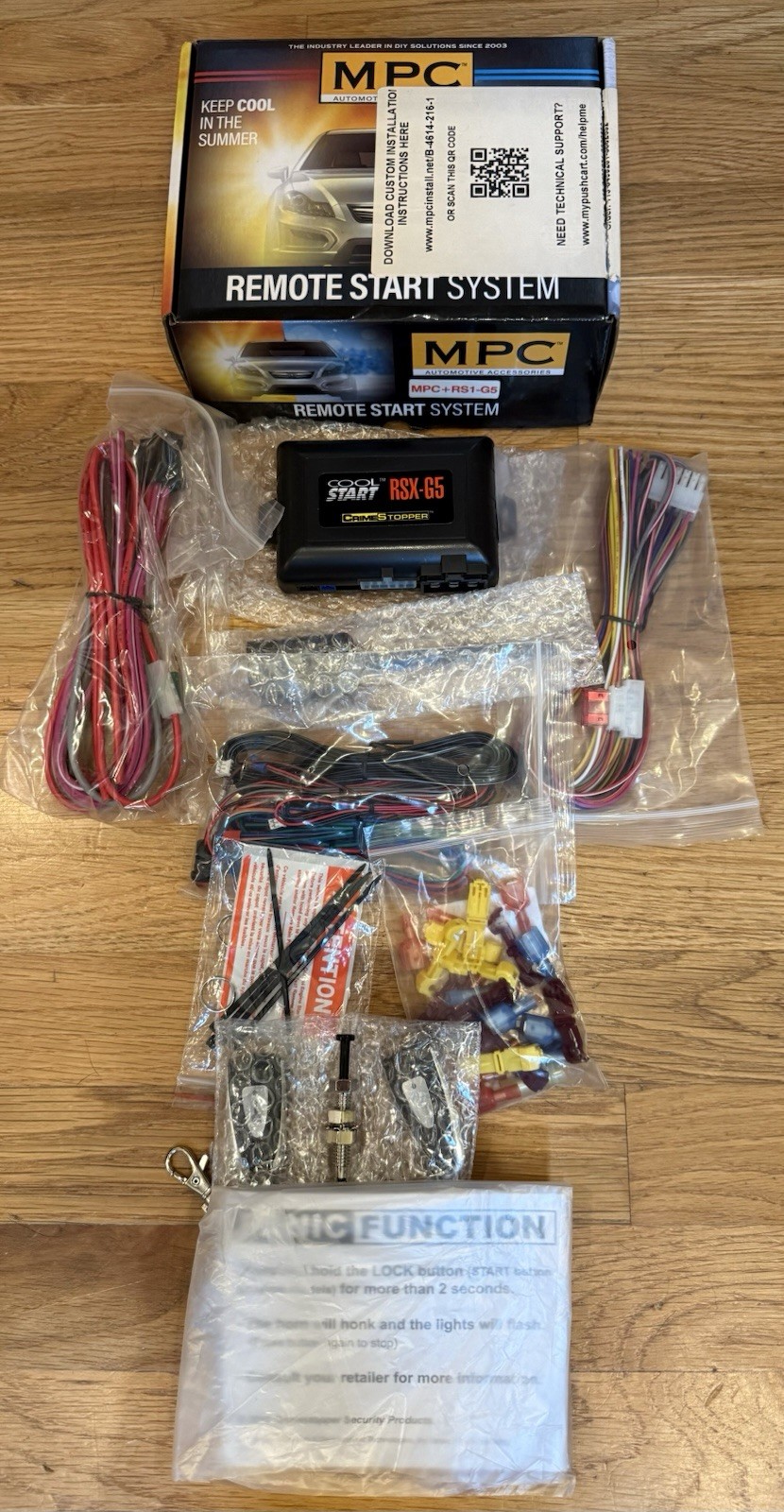 MPC Automotive Remote Start System Kit Complete w/ Wires And Manual B-4614-216-1