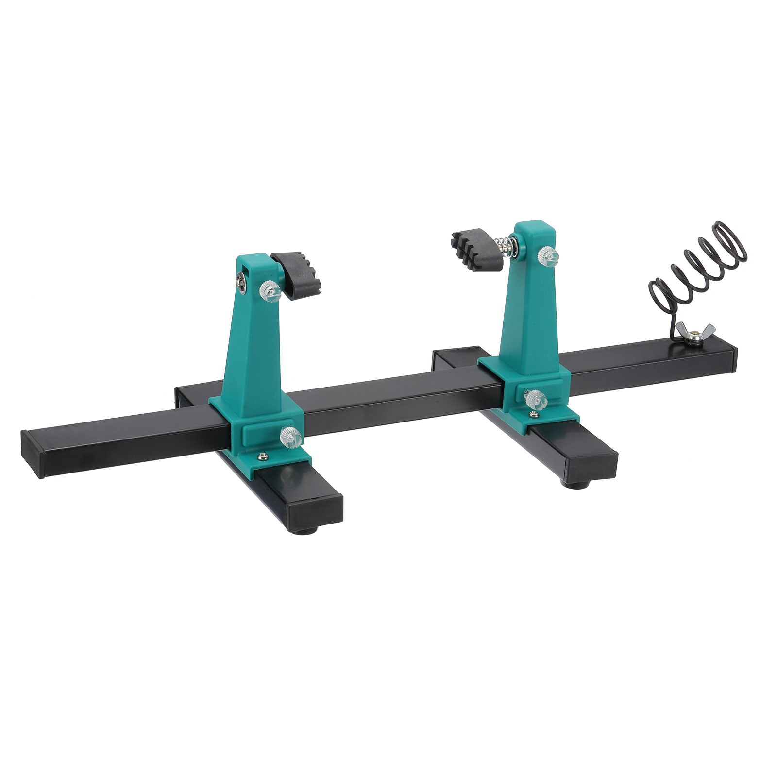 Adjustable PCB Circuit Board Holder 360° Degree Rotation Tool, 6.5x16", Green