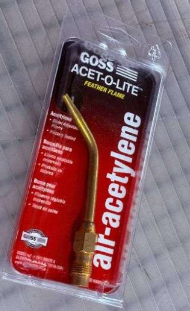 New Goss Acet-O-Lite Feather Flame BA-1 Torch Tip