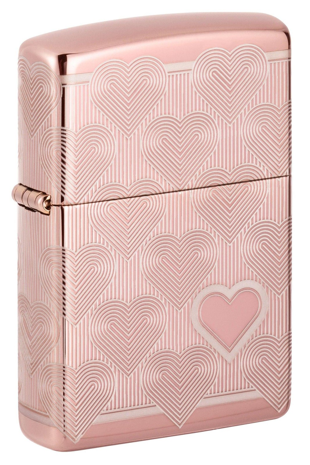 Zippo Lighter- Personalized Engrave on Heart Design Heart 360 Rose #49811