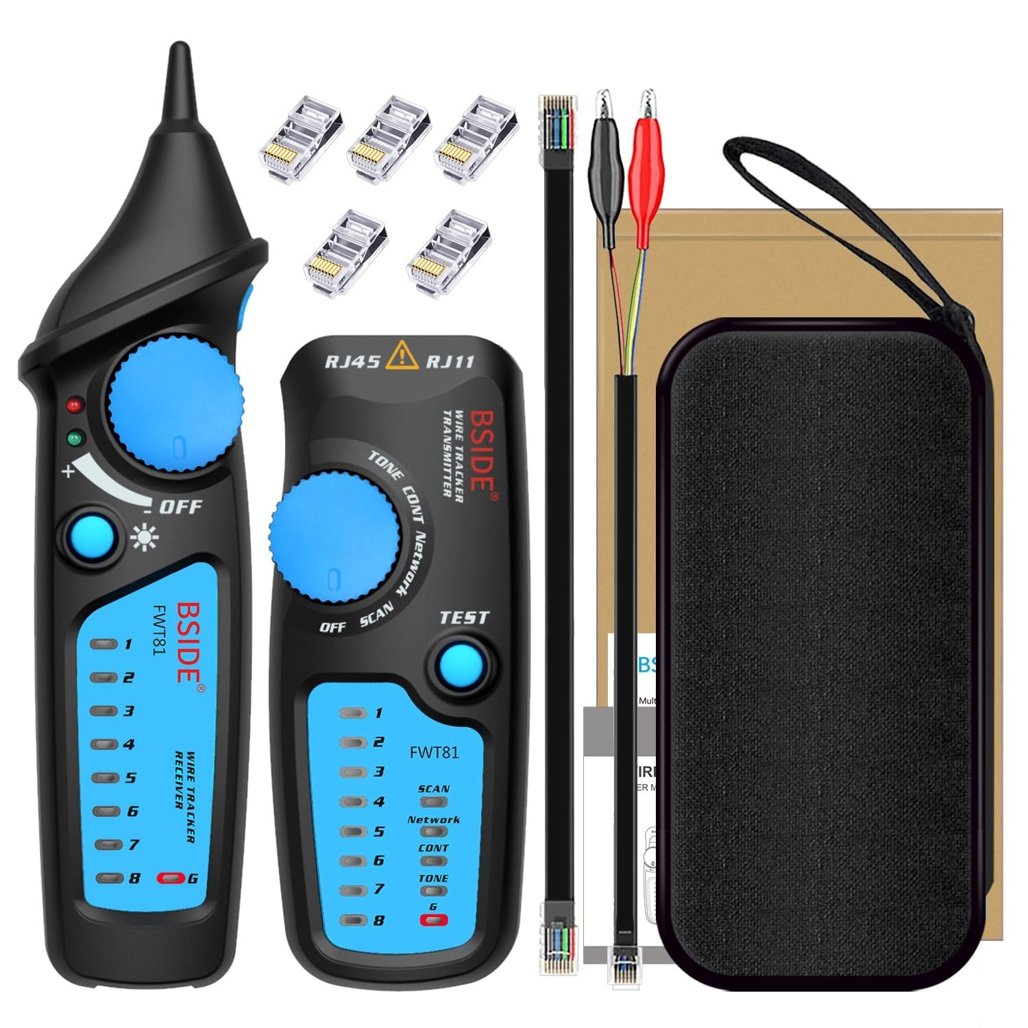 Compact Wire Finder Tool with Super Anti-Interference - Includes Carrying Case