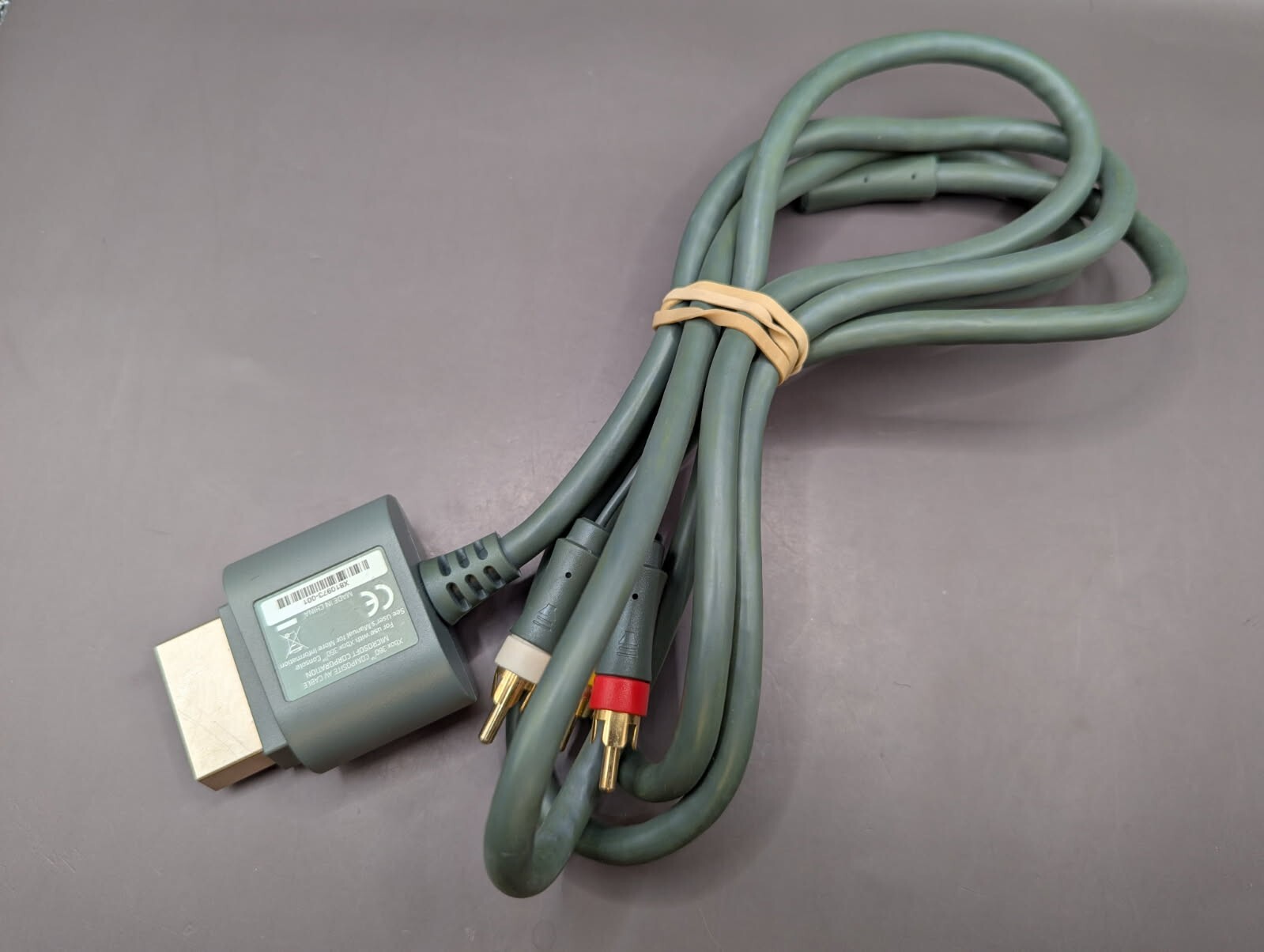HD TV Premium RCA Composite AV A/V Cable Cord for Microsoft Xbox 360