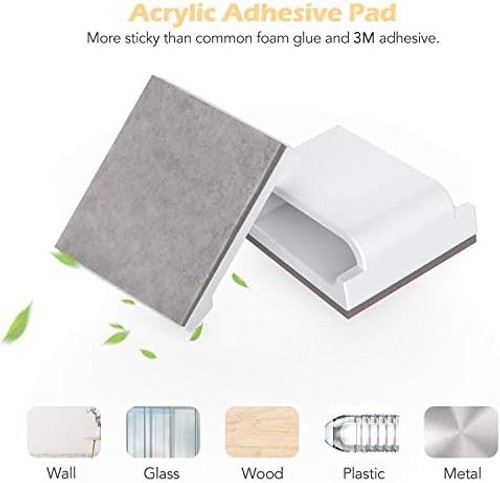 AGPTEK Flat Ethernet Cable Clips, 100 PCS Adhesive Wire Clips, White | Flat C...