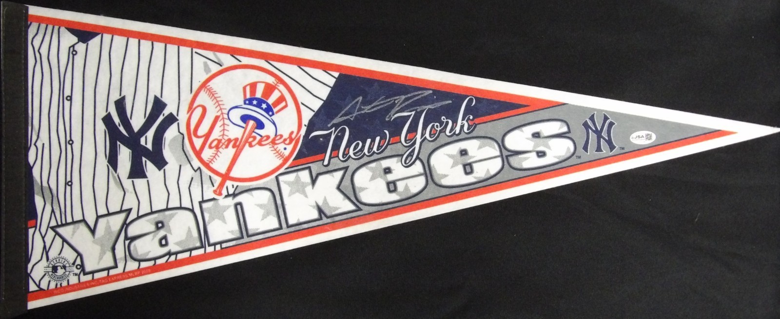 Austin Romine New York Yankees Signed Full Size Pennant JSA Authenticated