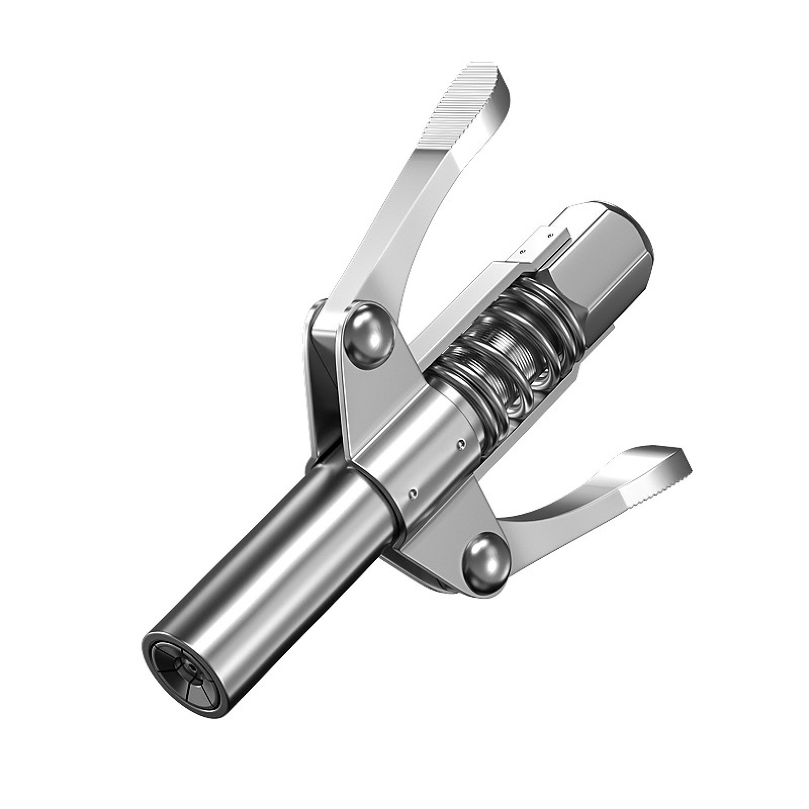 Grease Gun Coupler 2*Handle High Pressure Quick Release Lock Oil Nozzle 1/8" NPT