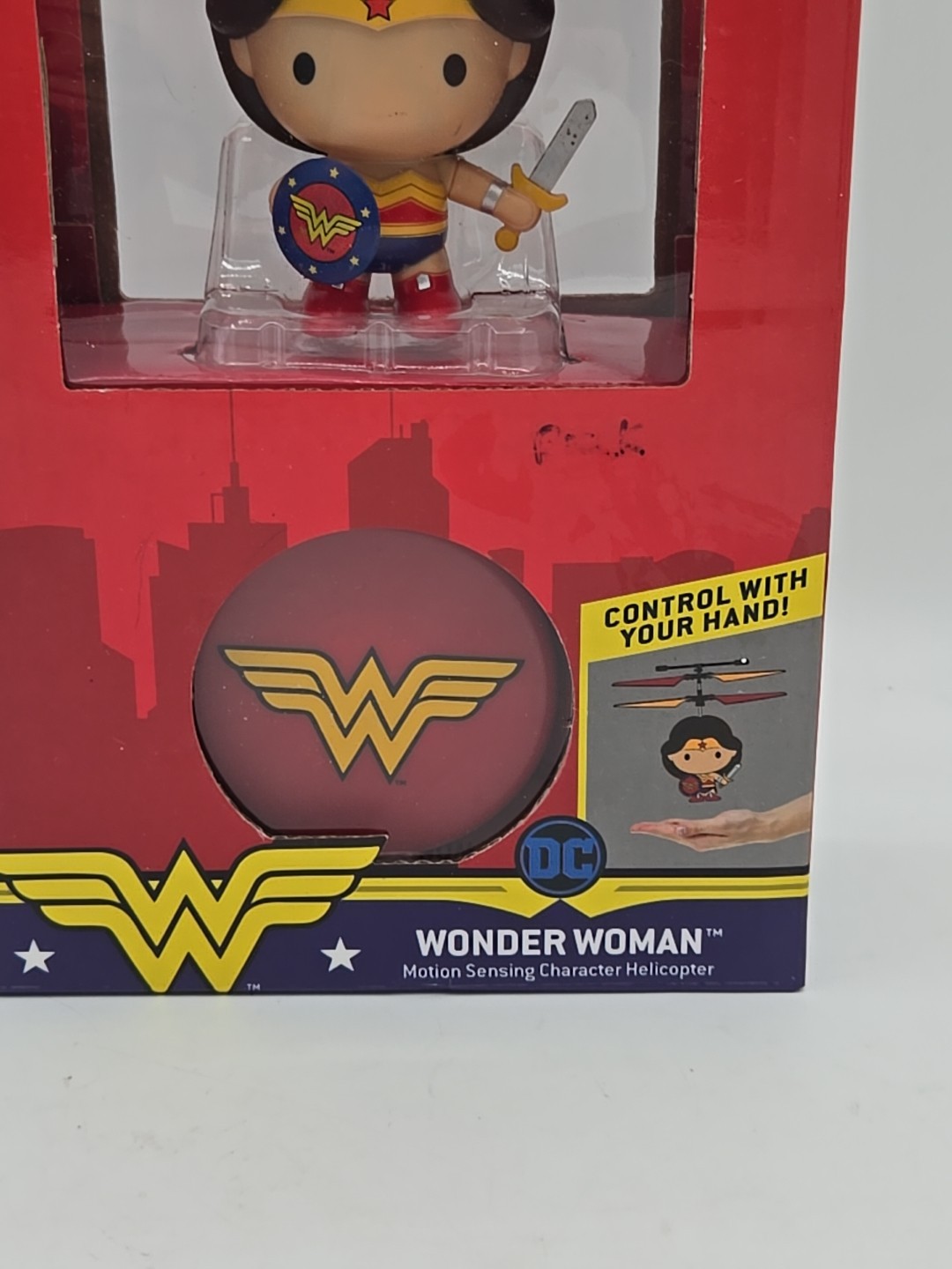 DC Wonder Woman 3.5 Inch Flying Character UFO Helicopter NEW IN BOX
