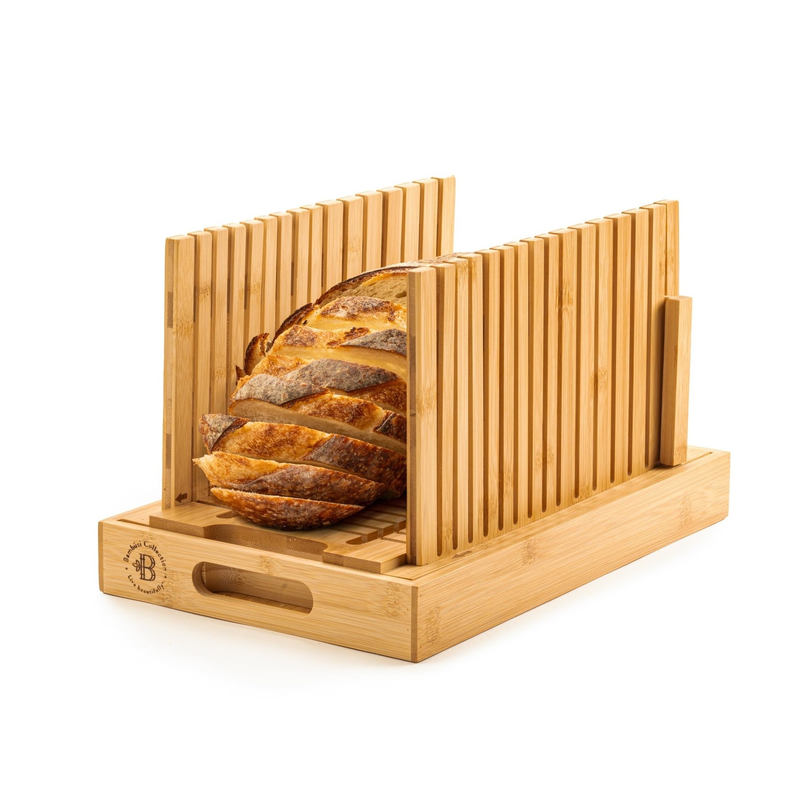 Bread Slicer for Homemade Bread - Bambüsi Upgraded Adjustable B... FAST USA