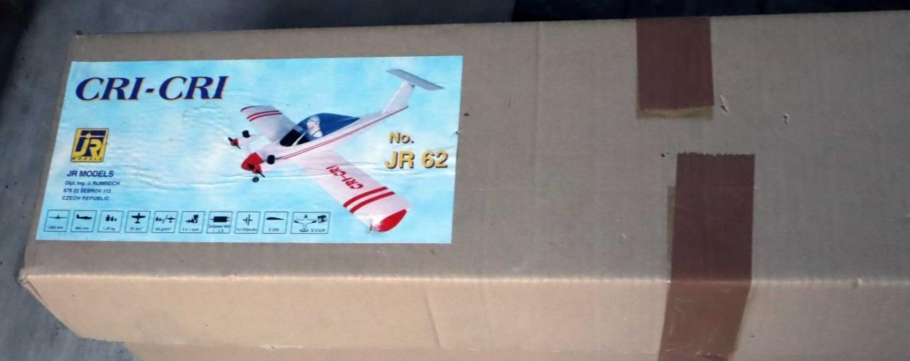 Vintage JR Models "Cri-Cri" JR62  RC Model Airplane Kit — Czech Republic