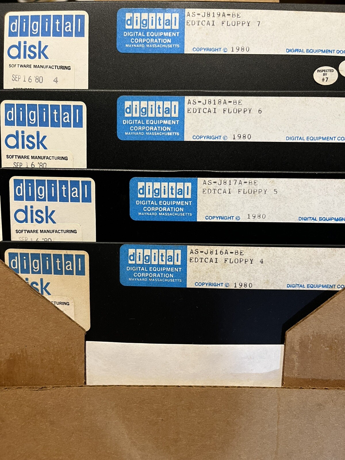 DEC digital Equipment Corp Software 8” Floppy VMS Nice Condition