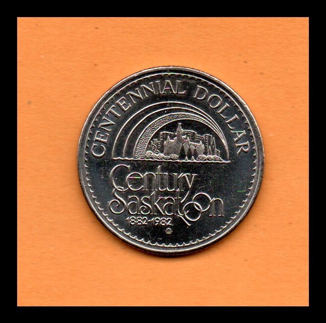 USA Token Century Saskatoon Centennial Dollar 1982, Bronze, 13gr., 32mm