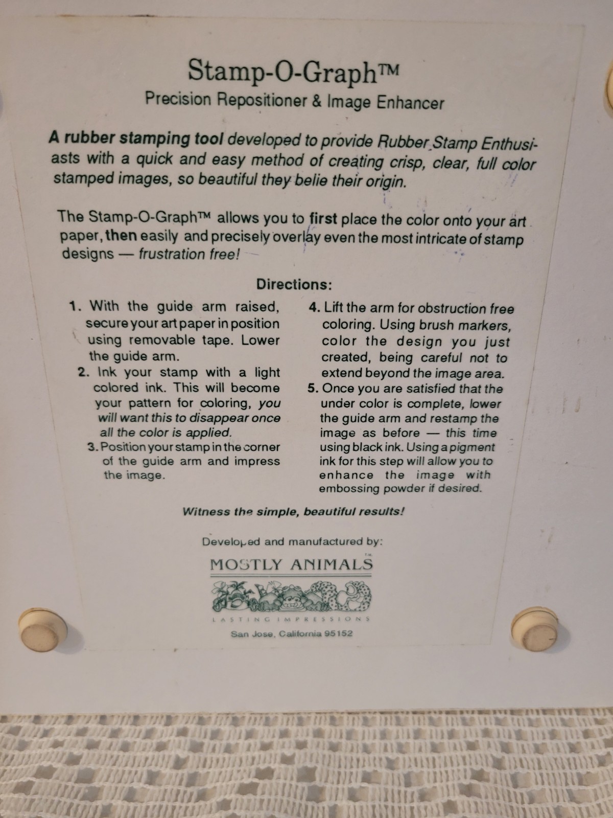 Stamp O Graph Rbber Stamp Tool