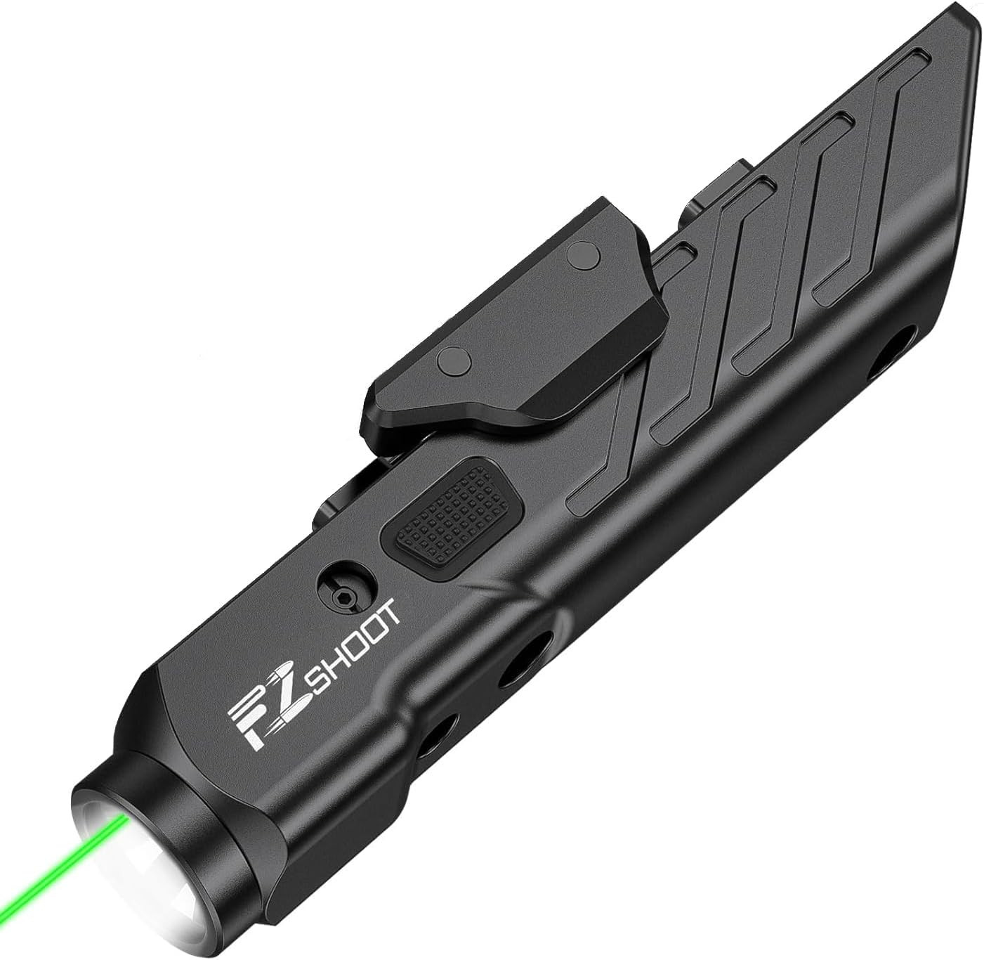 Ezshoot 1700 Lumens Laser Light Combo for Rifle with Magnetic Rechargeable Compa