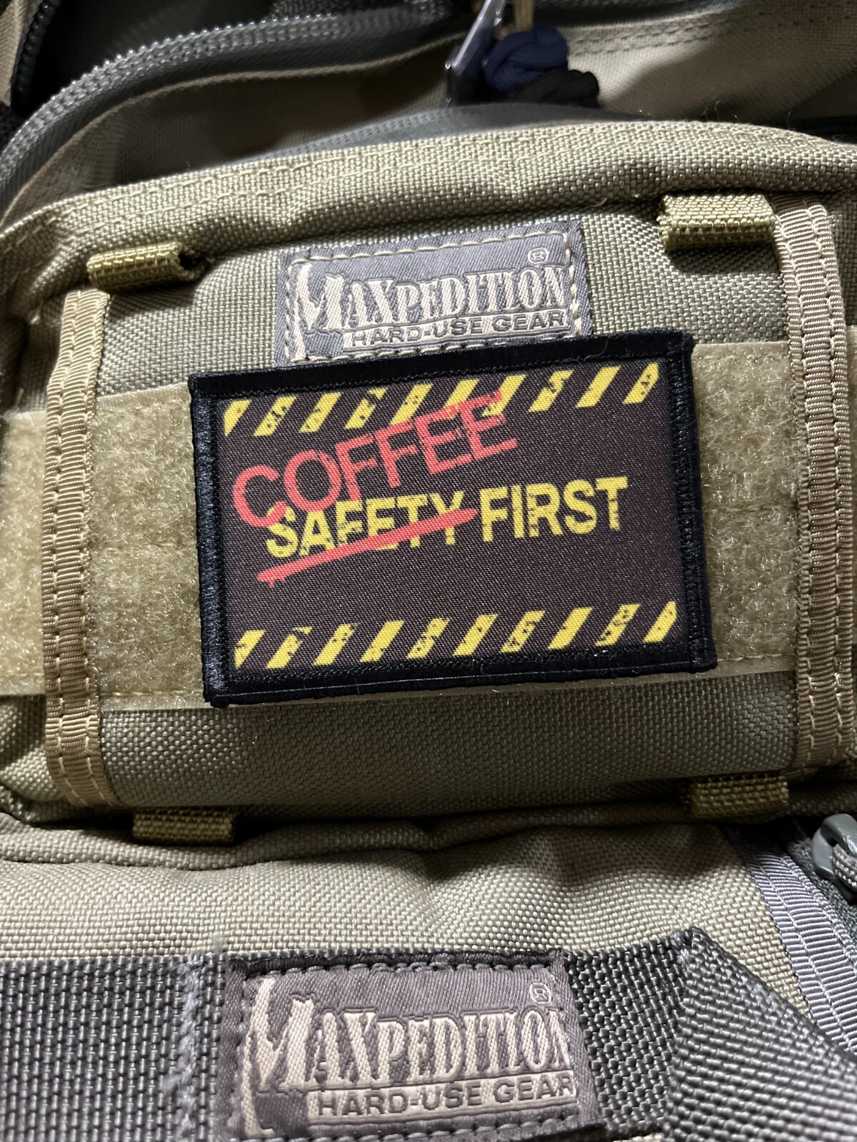 Coffee First Morale Patch Military Tactical Army Flag