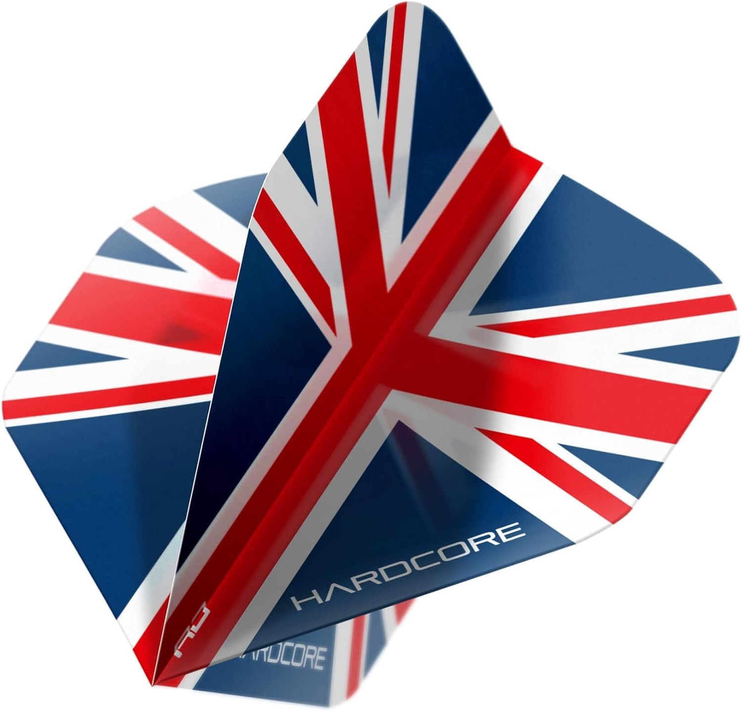 Hardcore Union Jack Extra Thick Standard Dart Flights - 5 Sets Per Pack 15 Da...