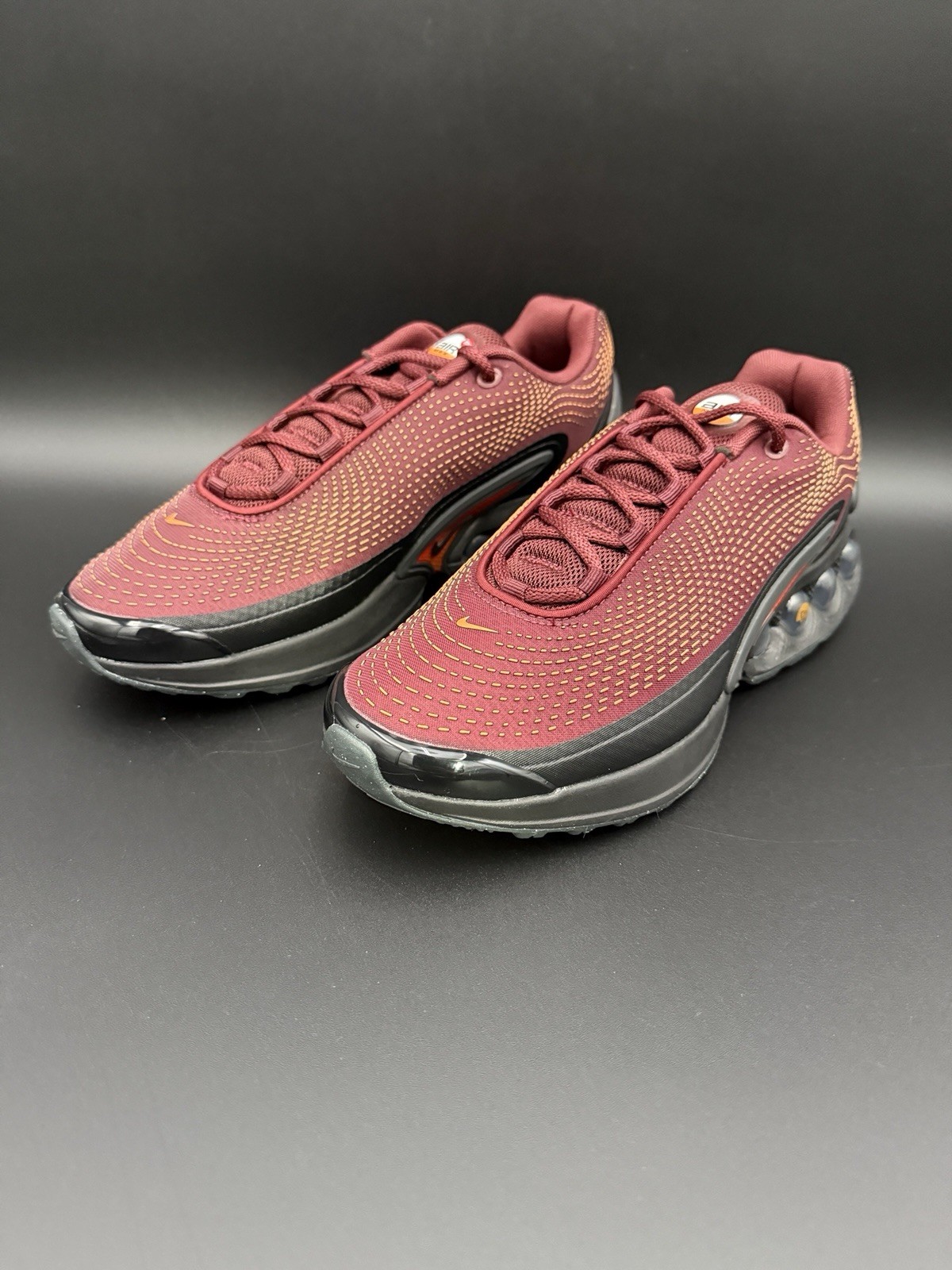 Nike Air Max DN Dark Team Red Black Gold DV3337-600 Men's Sneakers Sizes NEW