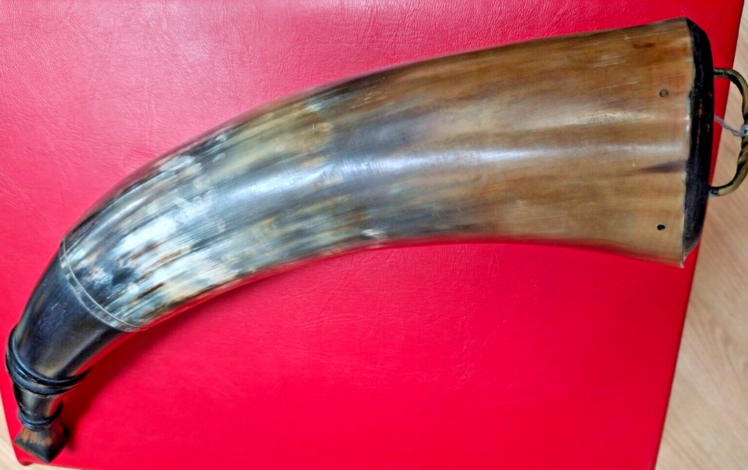 Traditional Early Style Powder Horn. Primitive, Muzzleloader, Blackpowder