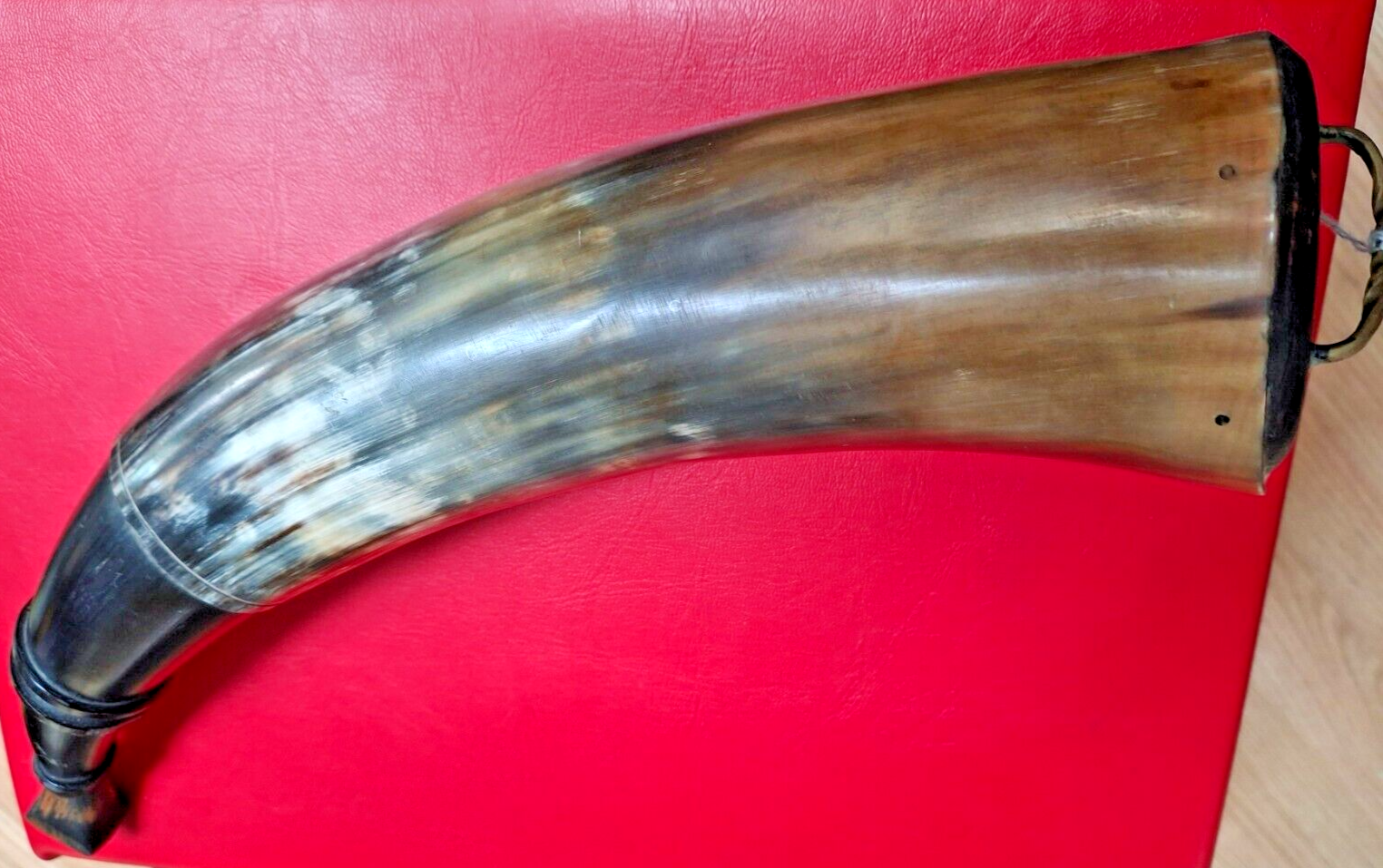 Traditional Early Style Powder Horn. Primitive, Muzzleloader, Blackpowder