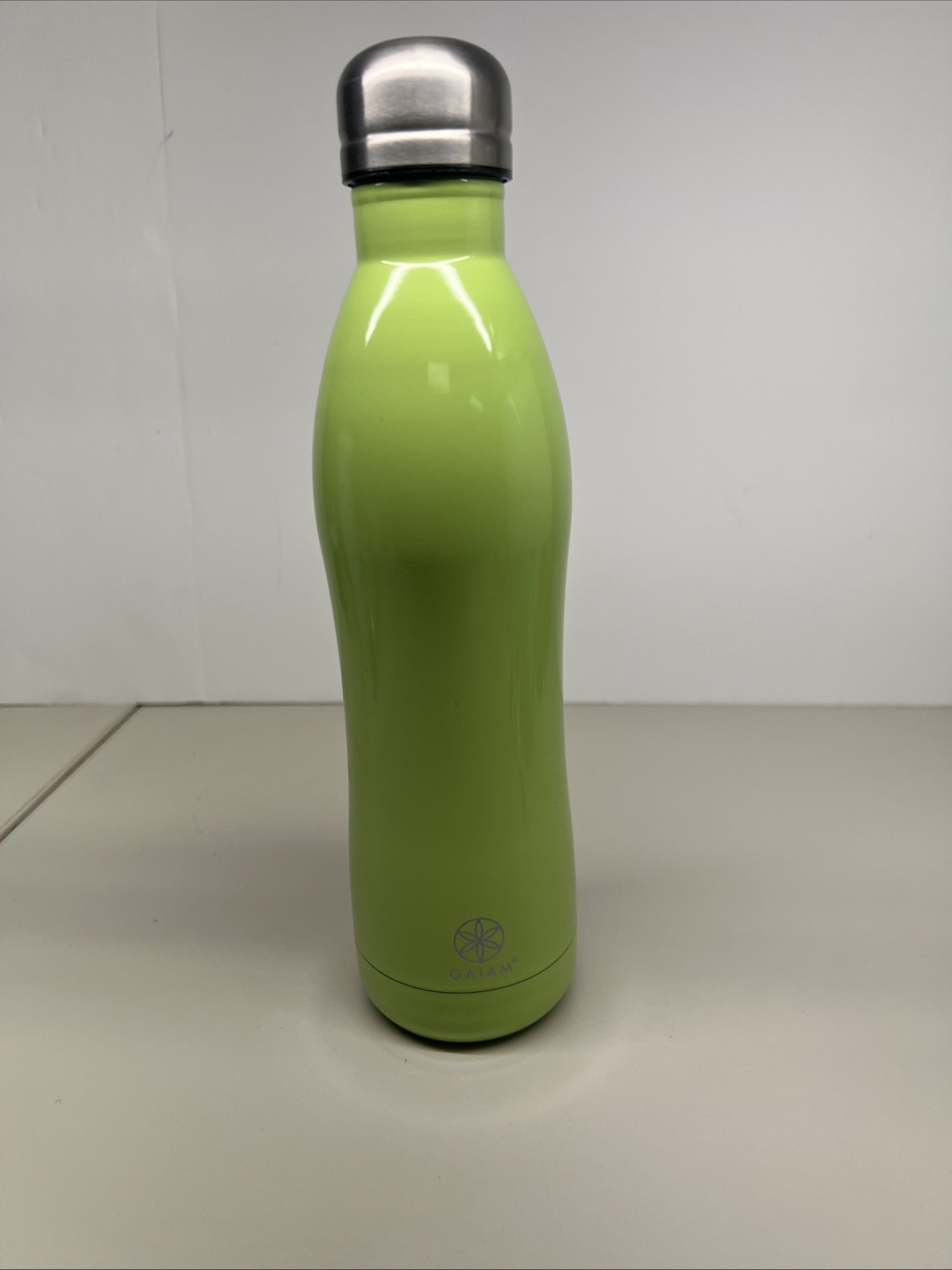 Gaiam Stainless Steel Water Bottle, Green 17 oz