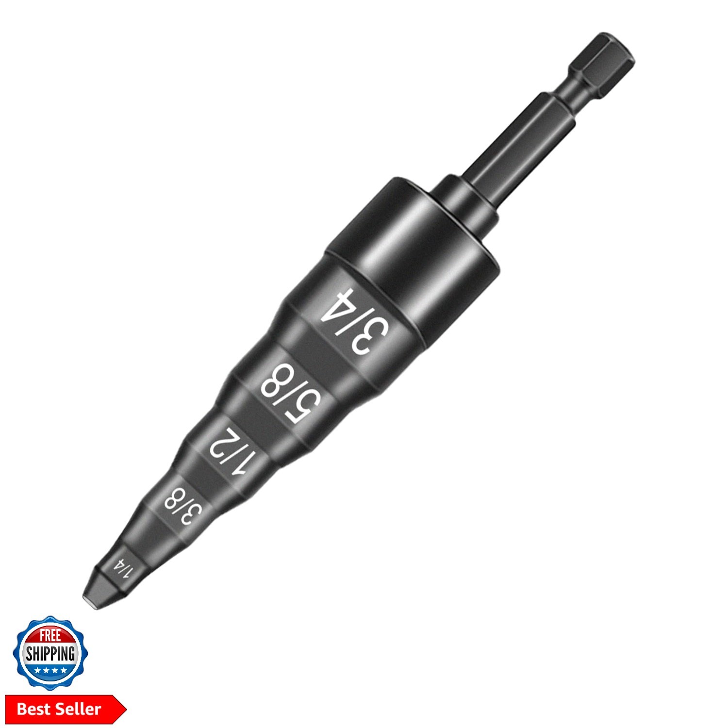 HVAC Repair Tool, Swage Tool Drill Bit, 5 in 1 Swage Tube Copper Pipe Expande...