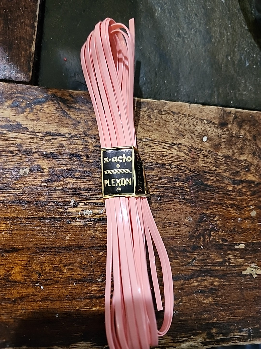 RARE X-ACTO PLEXON LACING 3/32 × 4.5 Yd BRAIDING Vintage USA Made Pink
