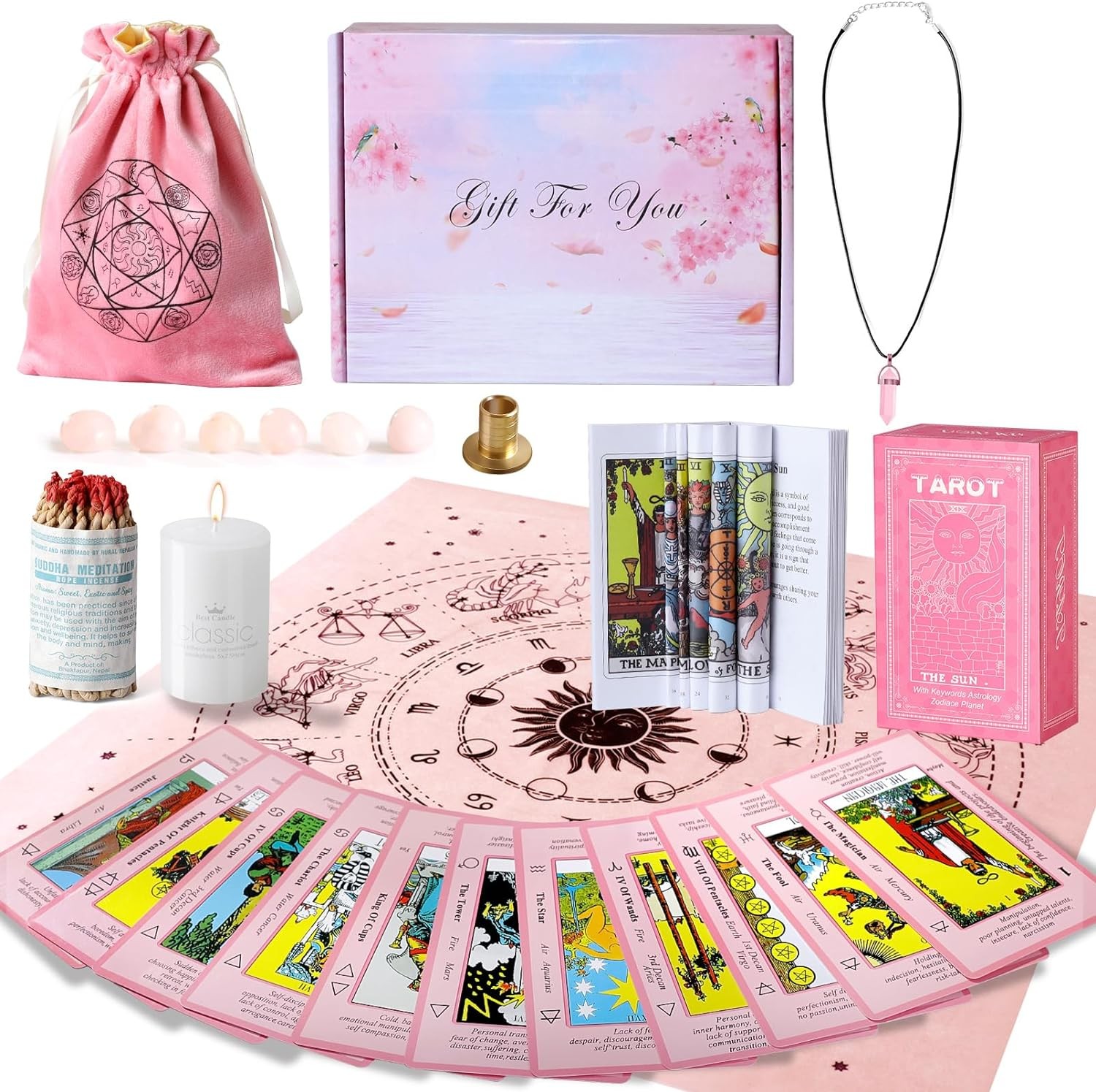Myripoly Tarot Cards Set with Meanings on Them-Beginner