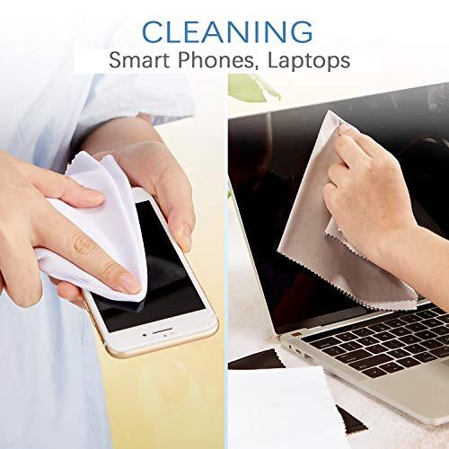 12 Pack Extra Large Microfiber Cleaning Cloth Multicolor For Eyeglasses Devices