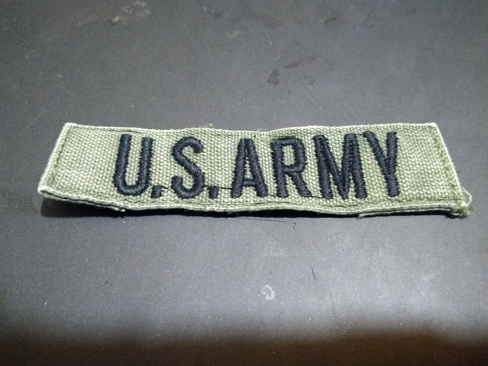 U.S. ARMYFADED  BDU TAPE BLACK ON OD (SUBDUED) UNIFORM REMOVED (21-1260)