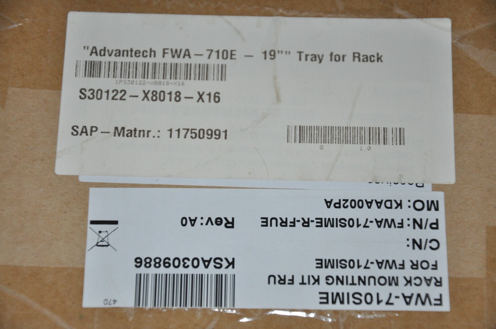 Advantech FWA-710E Openscape 19" Tray for Rack Mounting L30220D0600A042 X05