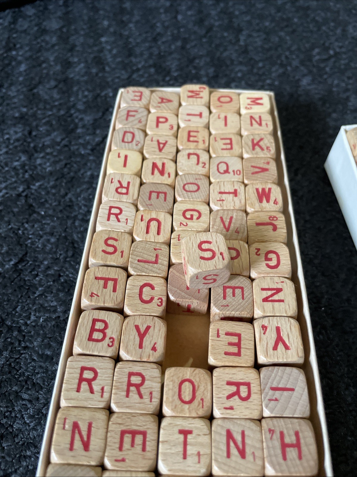 Vintage Complete Set 75 RSVP Scrabble Tiles