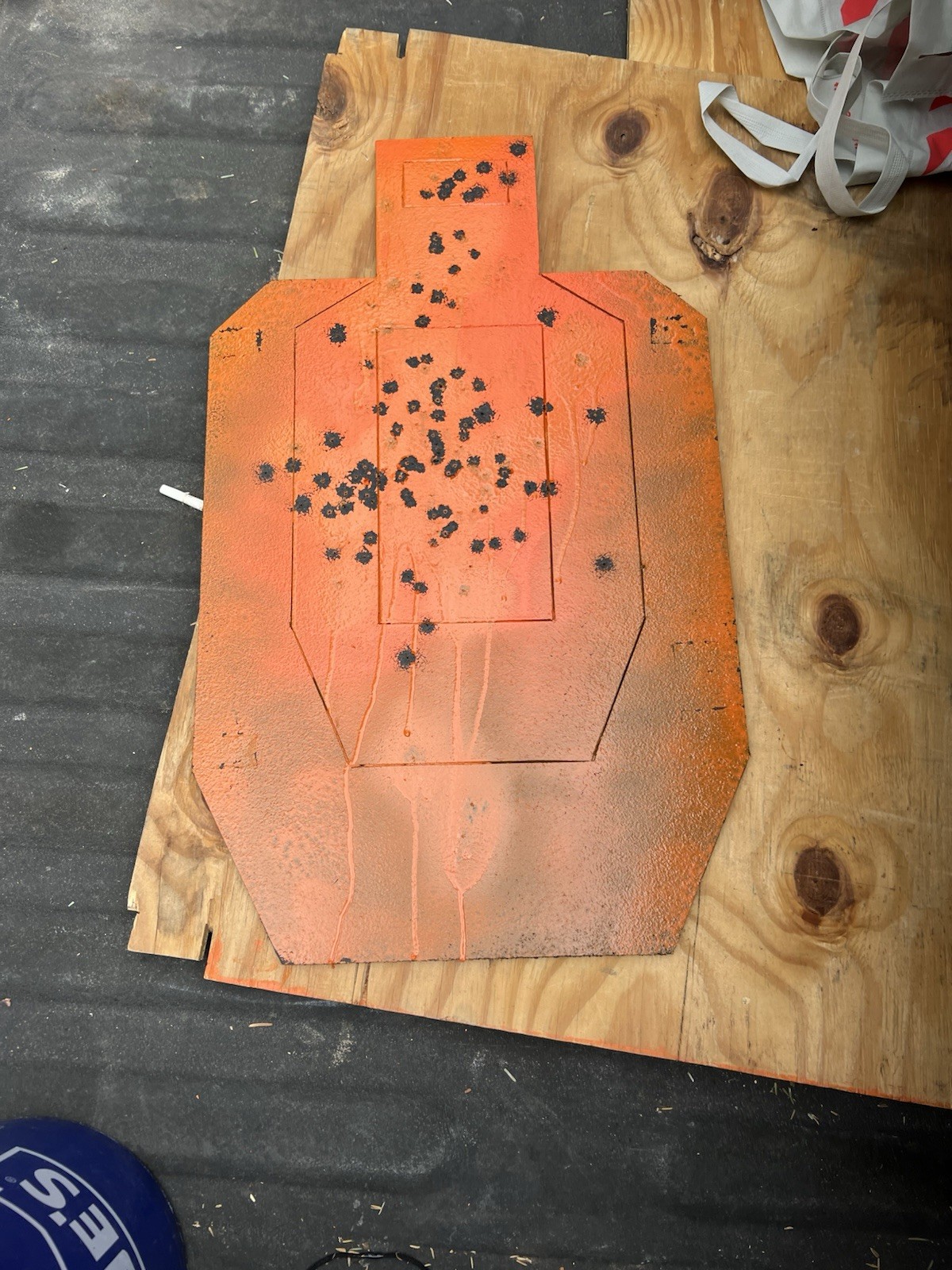 Full Size Self Healing Targets- Silhouette , White Reusable Rubber