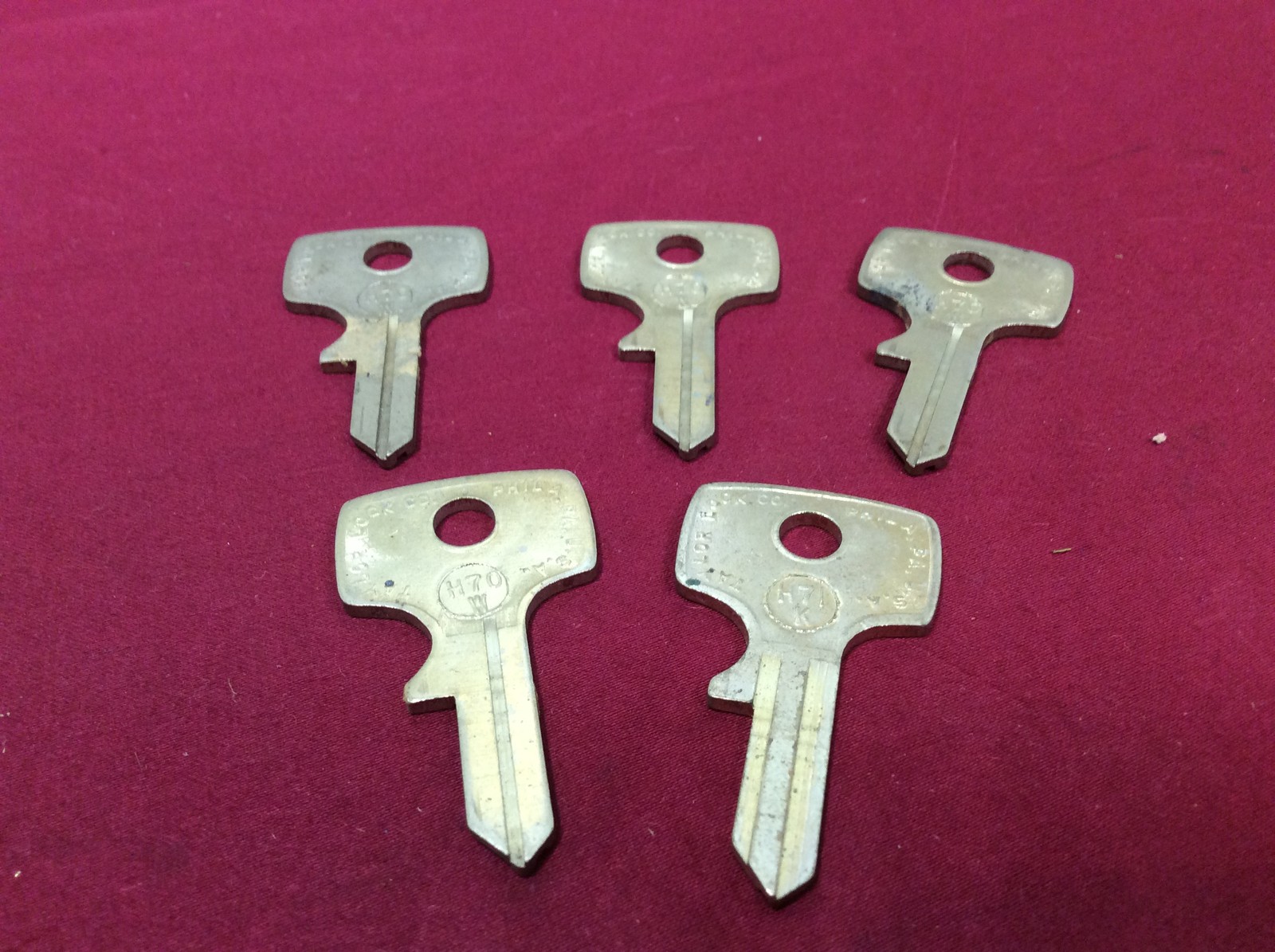Honda Motorcycle by Taylor H70W & H71K Key Blanks, Set of 5-Locksmith