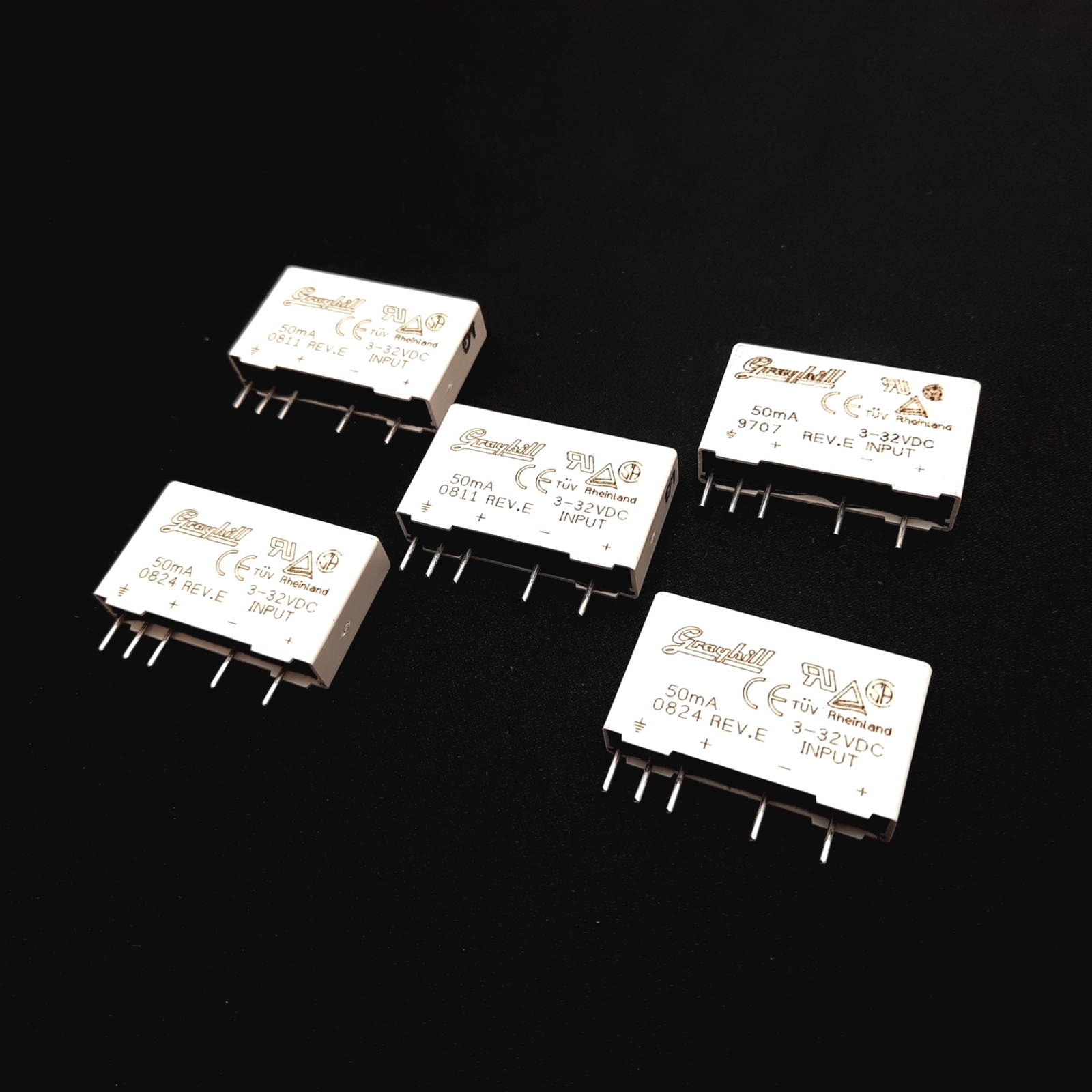 Lot of 5 Grayhill 70M-IDC5 I/O Input Module, Input: 3-32VDC, Logic: 5VDC