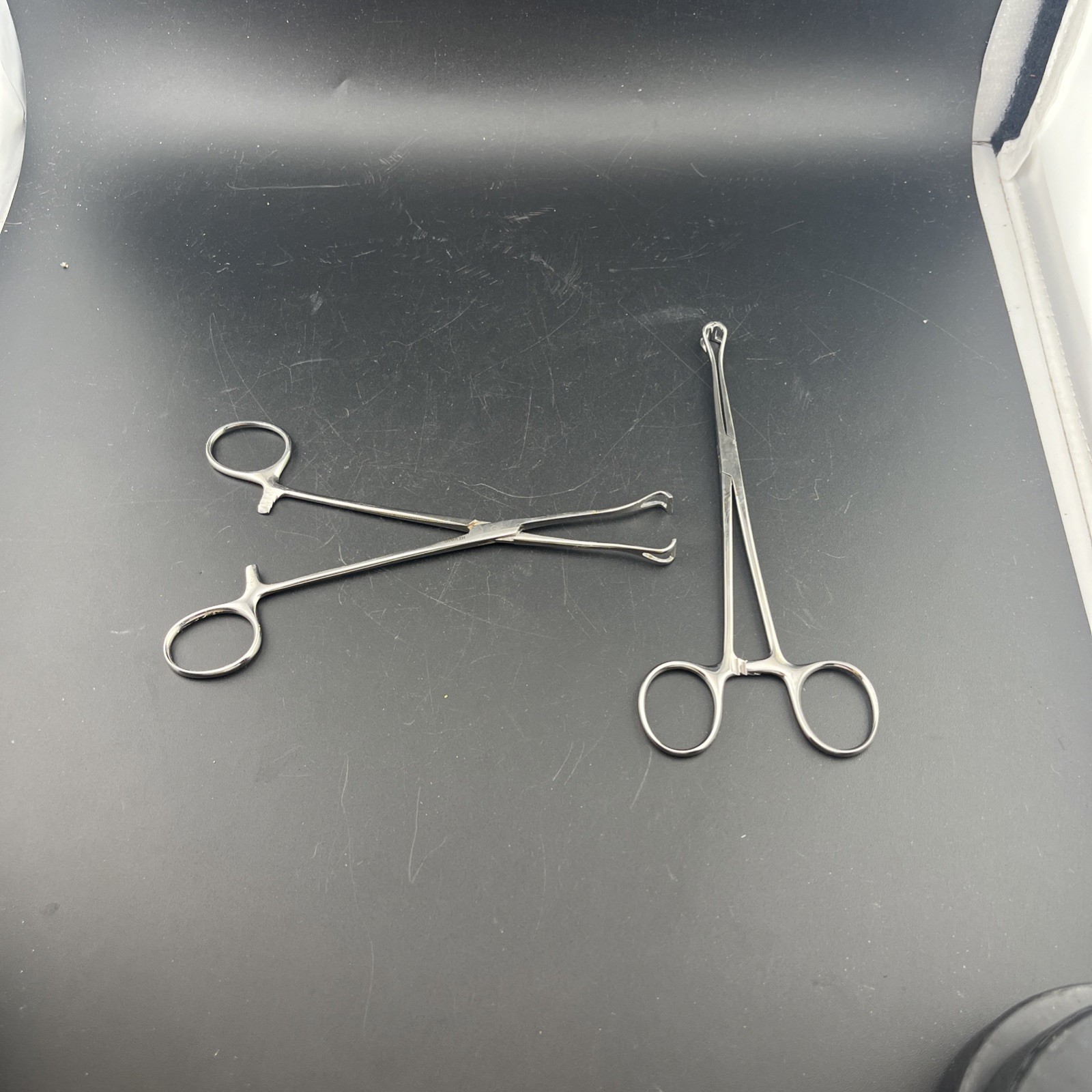 Lot of 2 Herwig Allis Tissue Forceps Straight 5” German Stainless Free Shipping